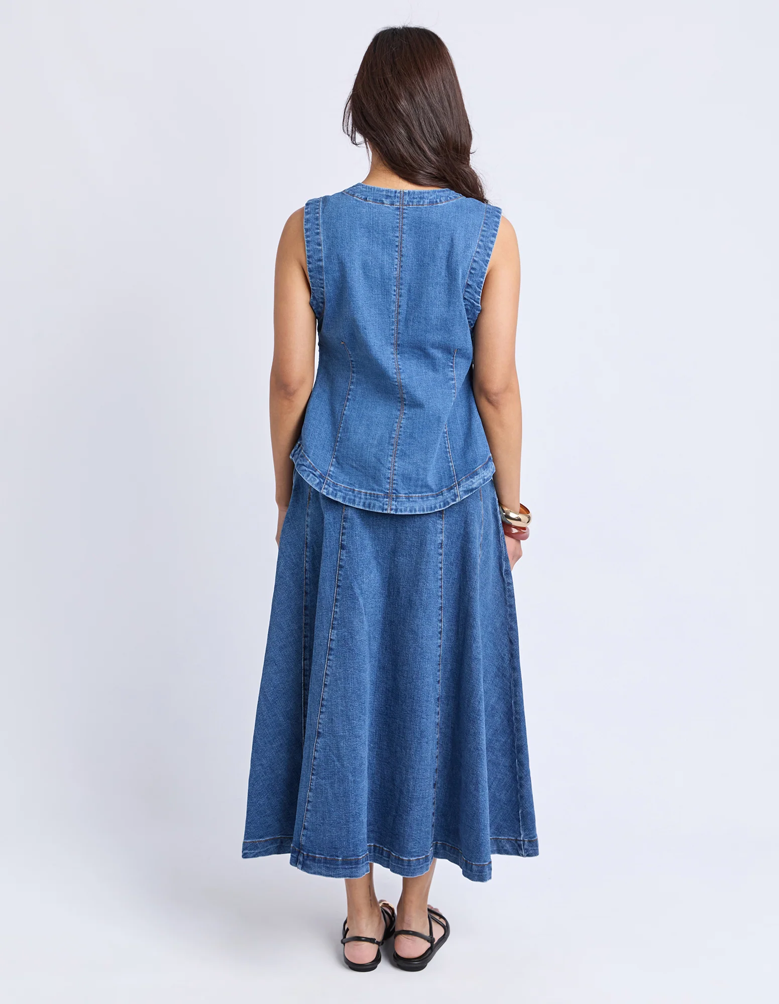 Abbott Vest Mid Blue - Image 4