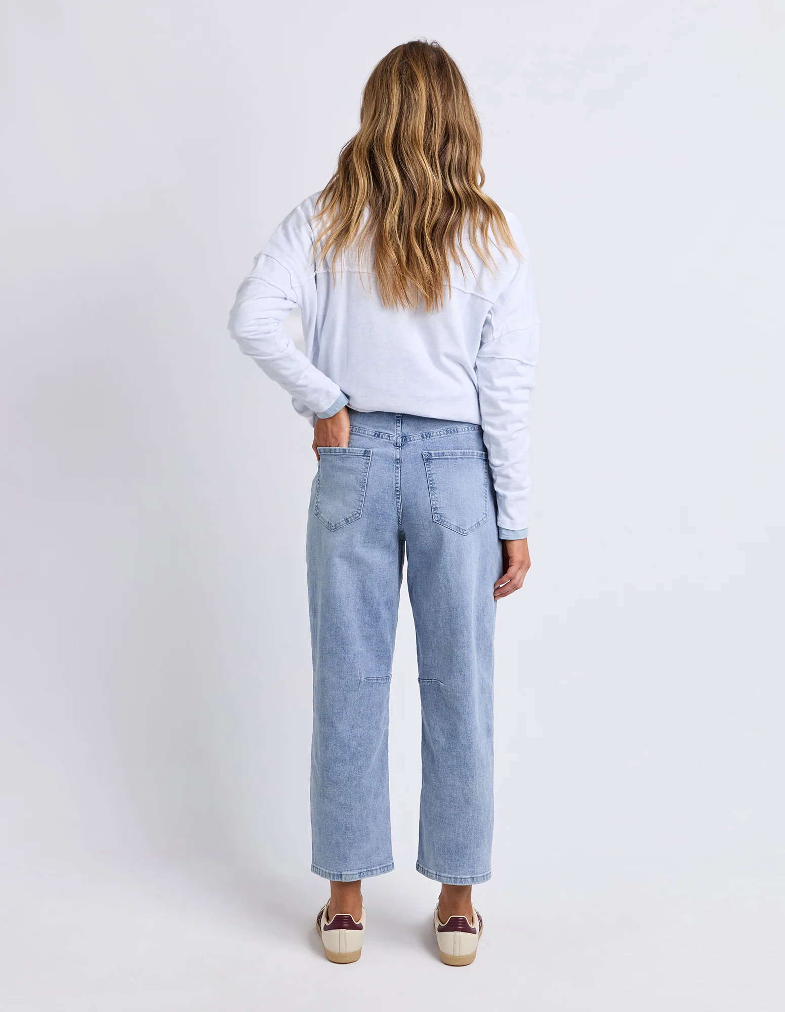 Ambrose Barrel Jean Light Blue Wash - Image 4