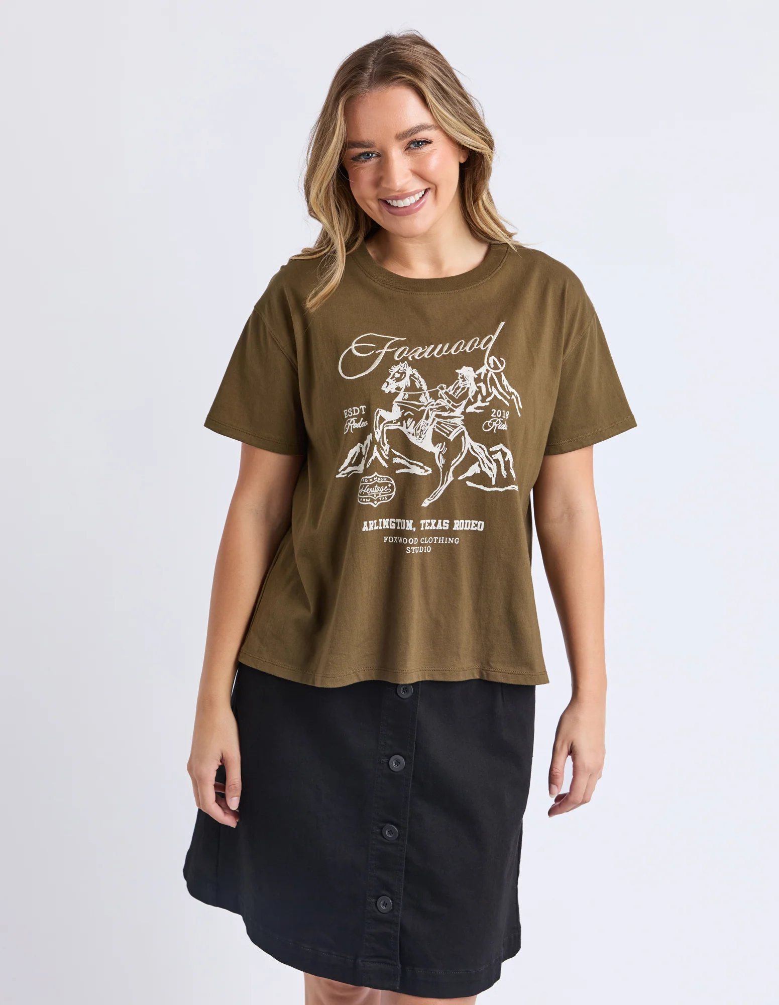 Arlington Tee Dark Olive - Image 5
