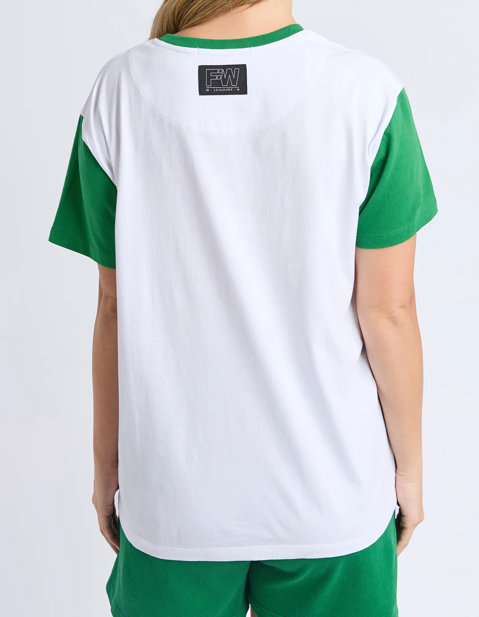 Baseball Tee White & Green - Image 3