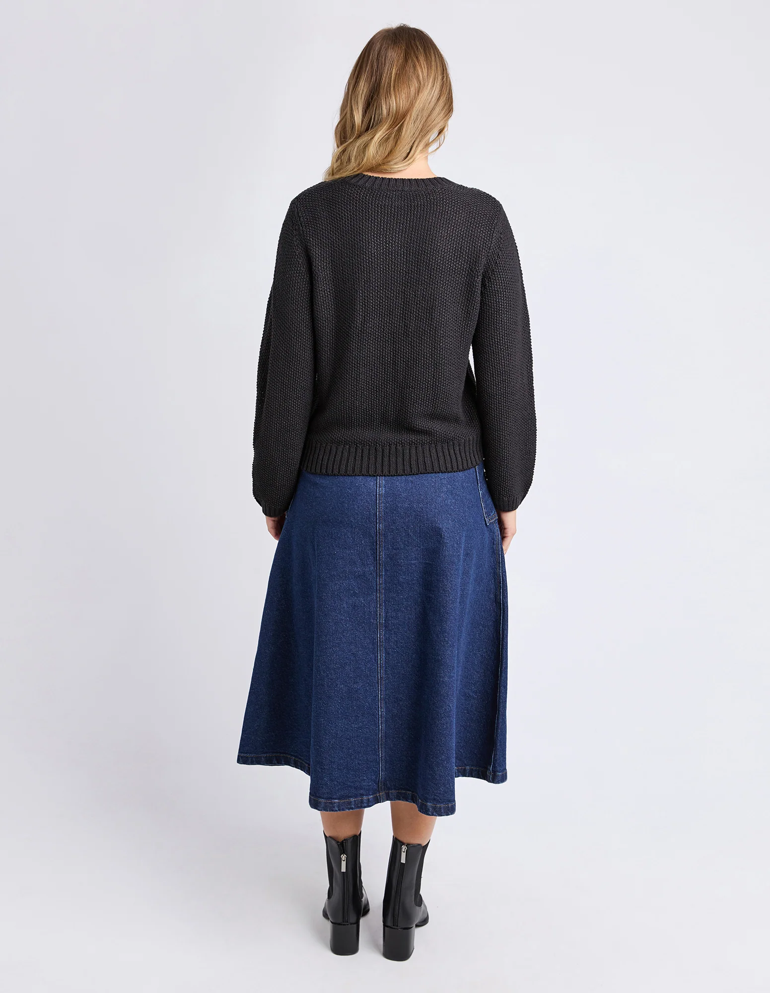 Blair Long Sleeve Knit Black - Image 4