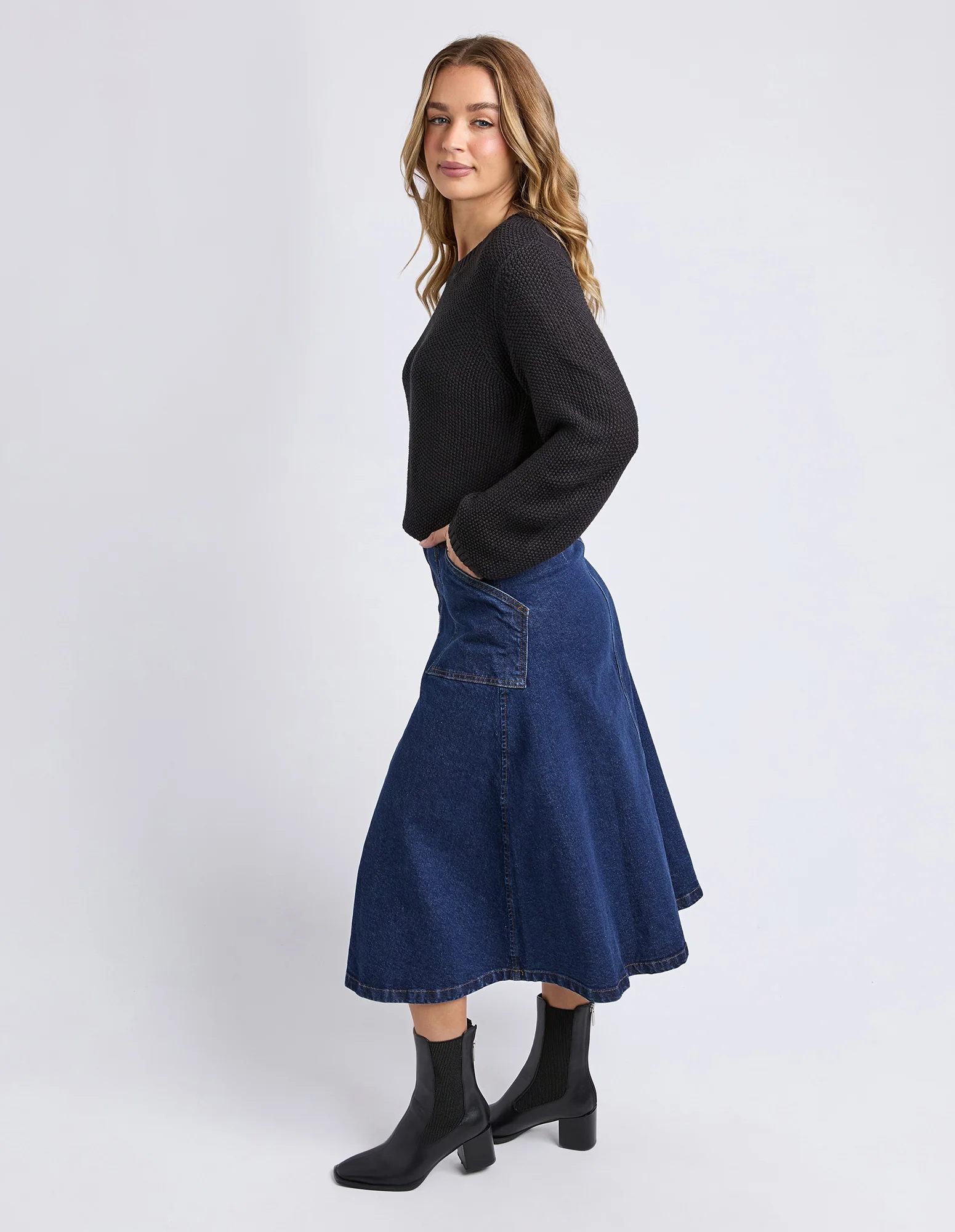 Blair Long Sleeve Knit Black - Image 7