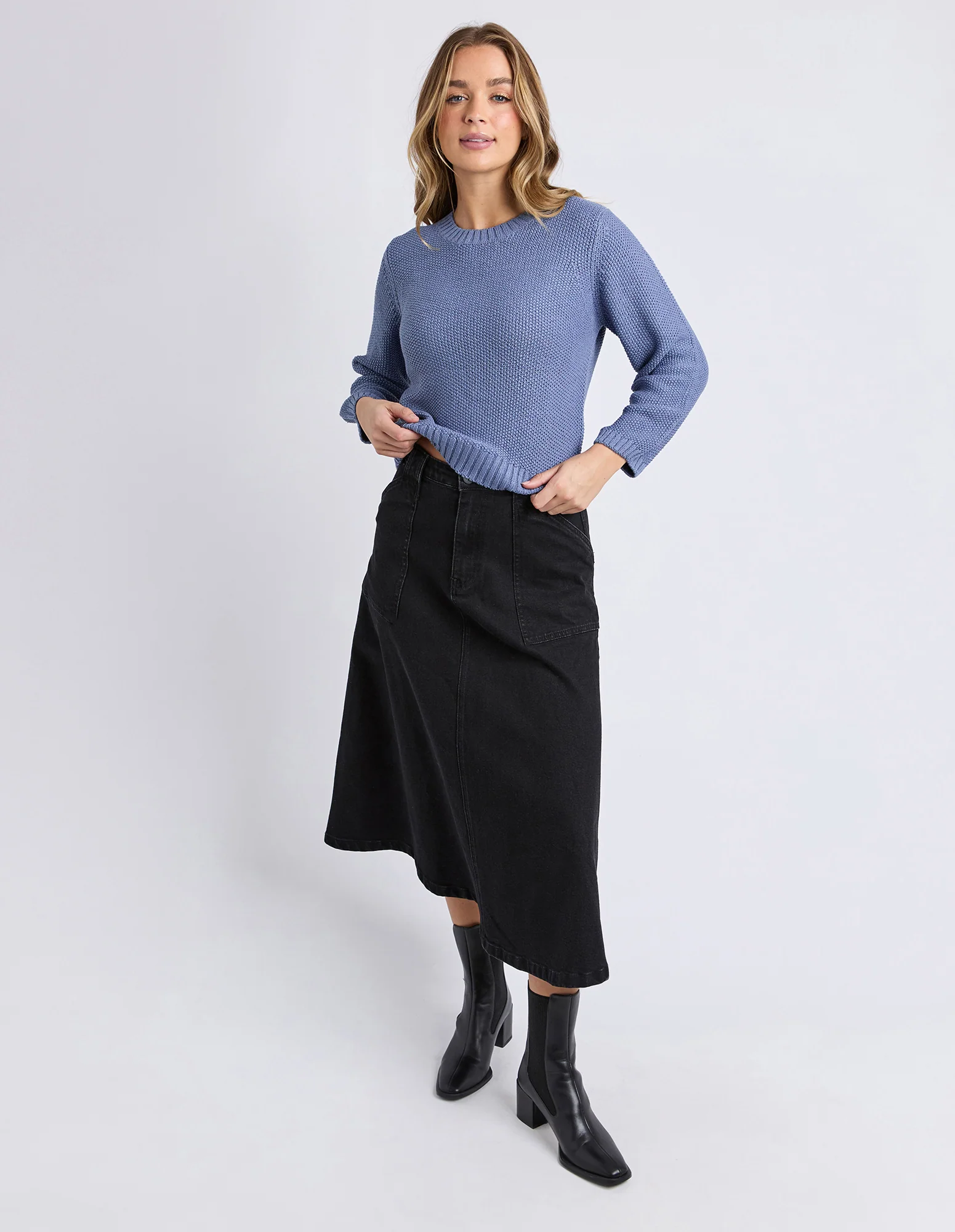 Blair Long Sleeve Knit Country Blue - Image 2