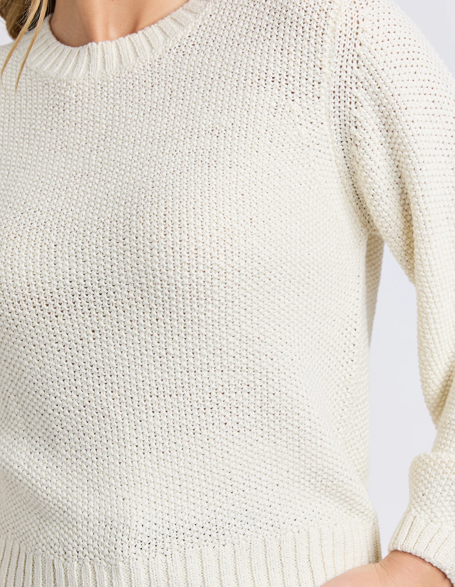 Blair Long Sleeve Knit Vintage White - Image 5
