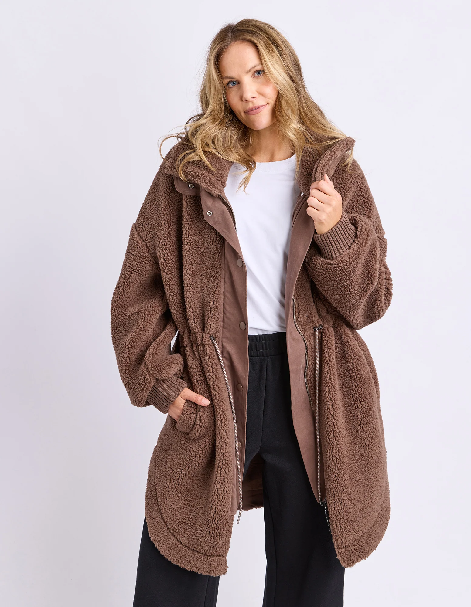 Bridie Oversized Jacket Brown - Image 2