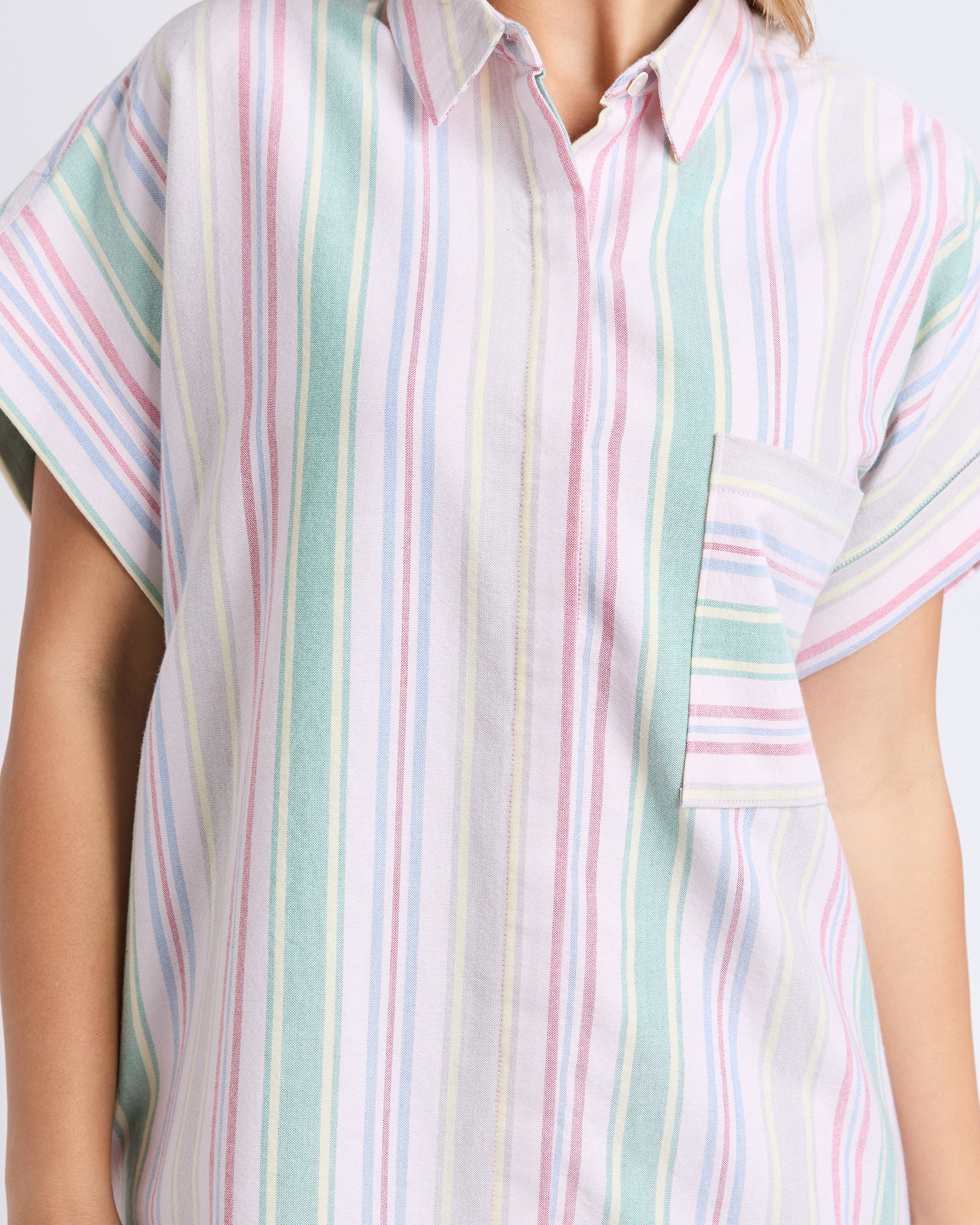 Cali Shirt Dress Multi Stripe - Image 6