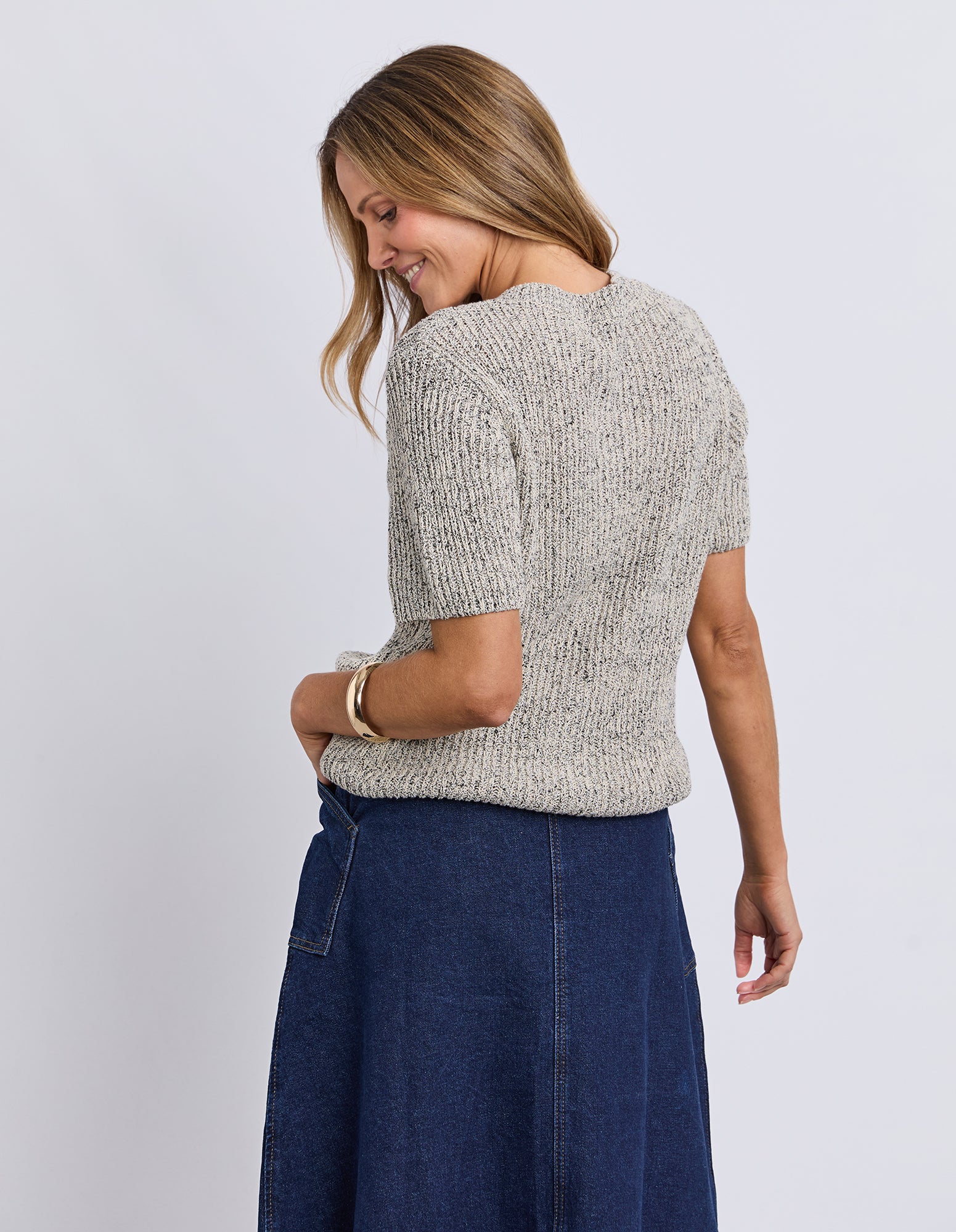 Davana Knit Oat Marle - Image 4