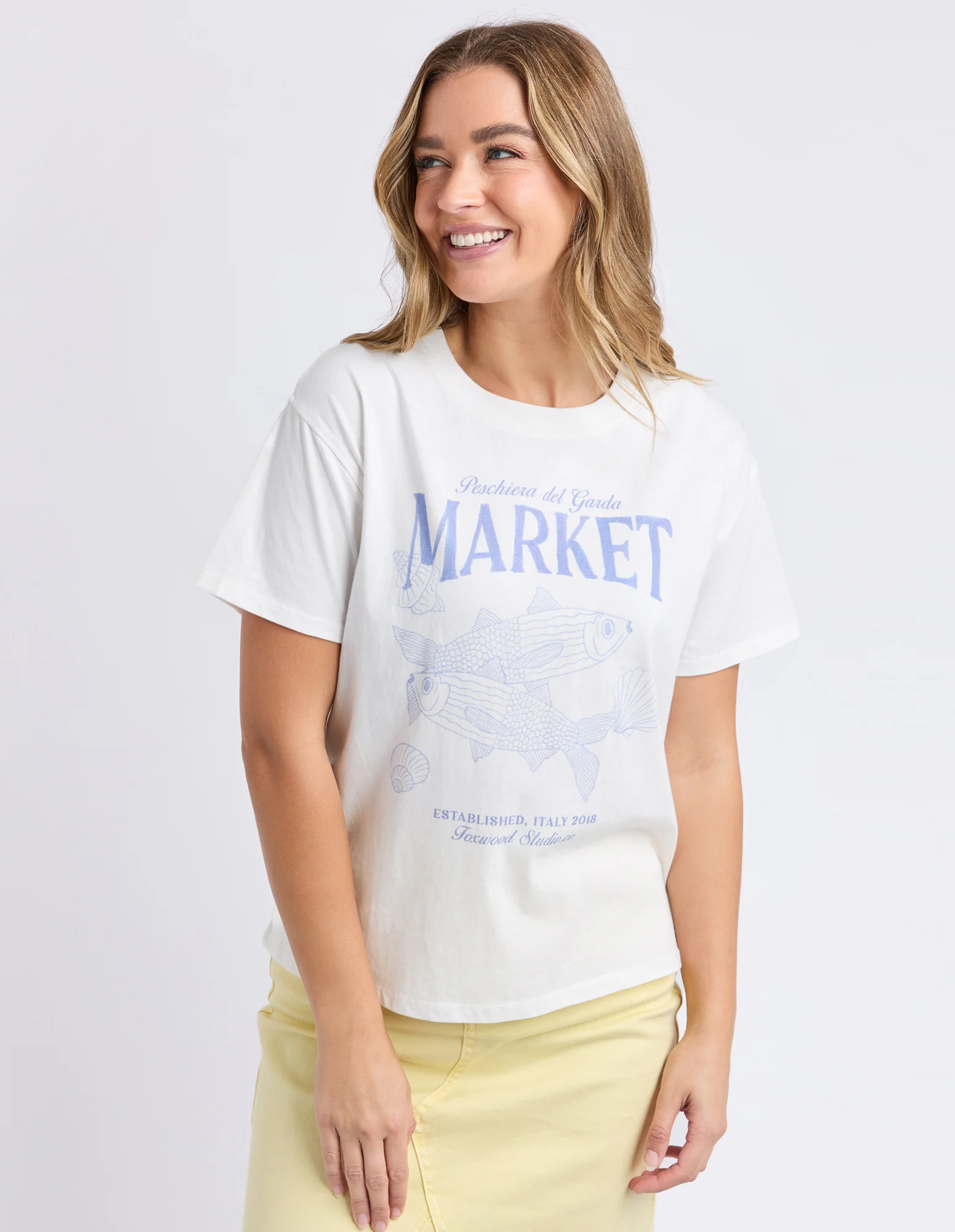 Del Garda Tee Vintage White - Image 2