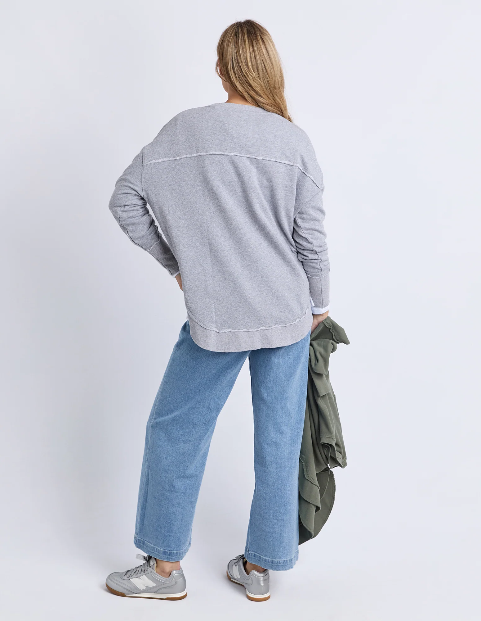 Delilah Crew Grey Marle - Image 3