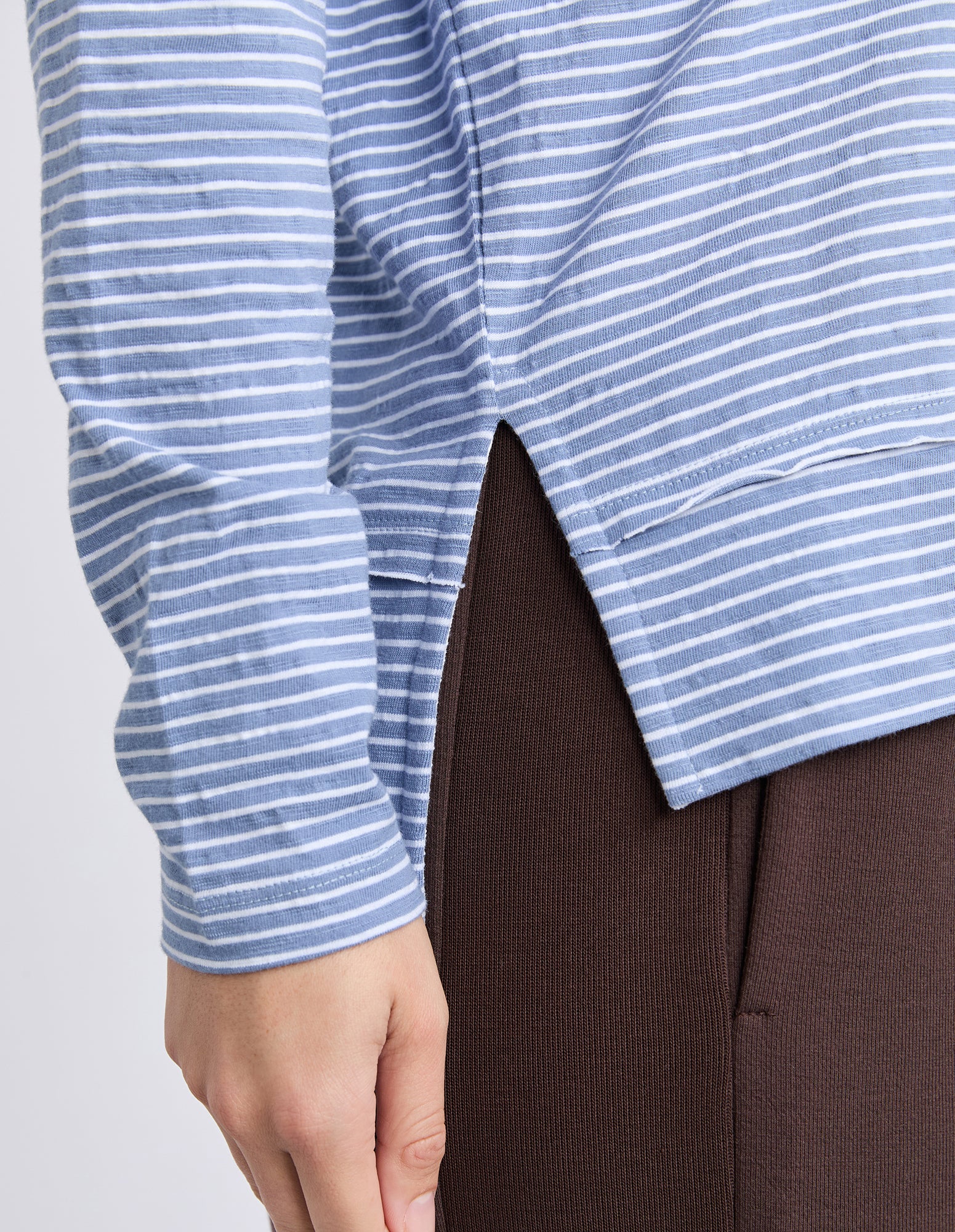 Eddie Stripe Top Country Blue - Image 5