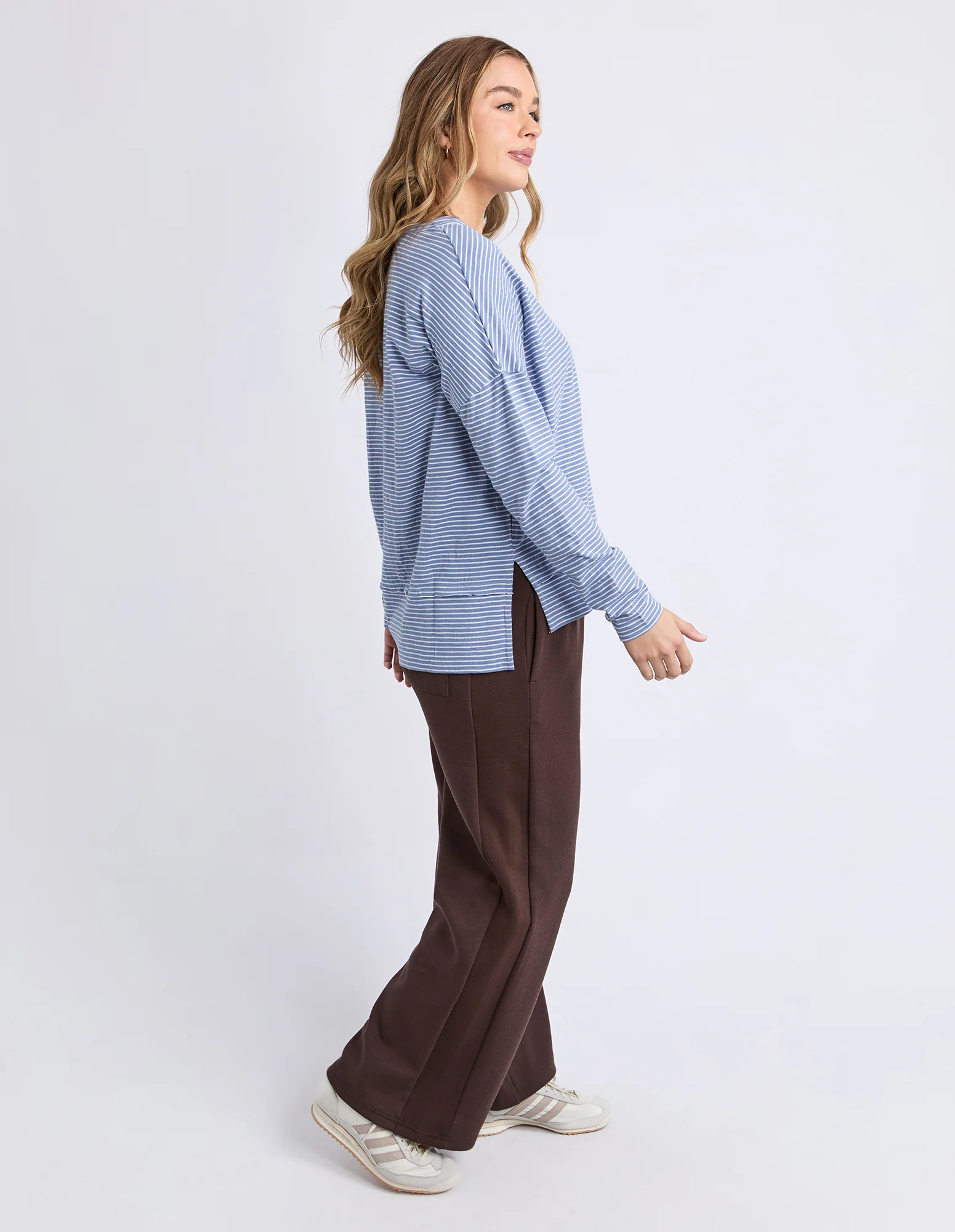 Eddie Stripe Top Country Blue - Image 6