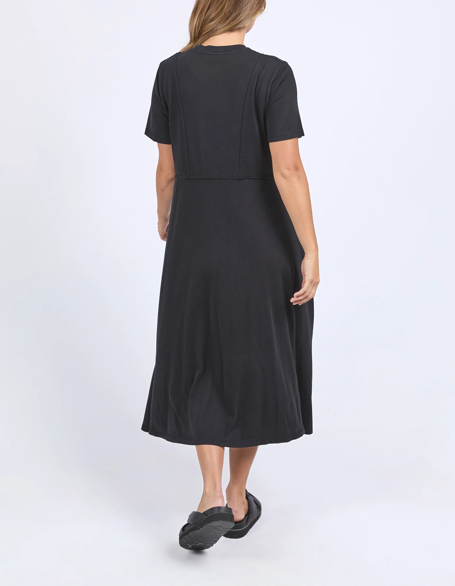 Eva Midi Dress Black - Image 3