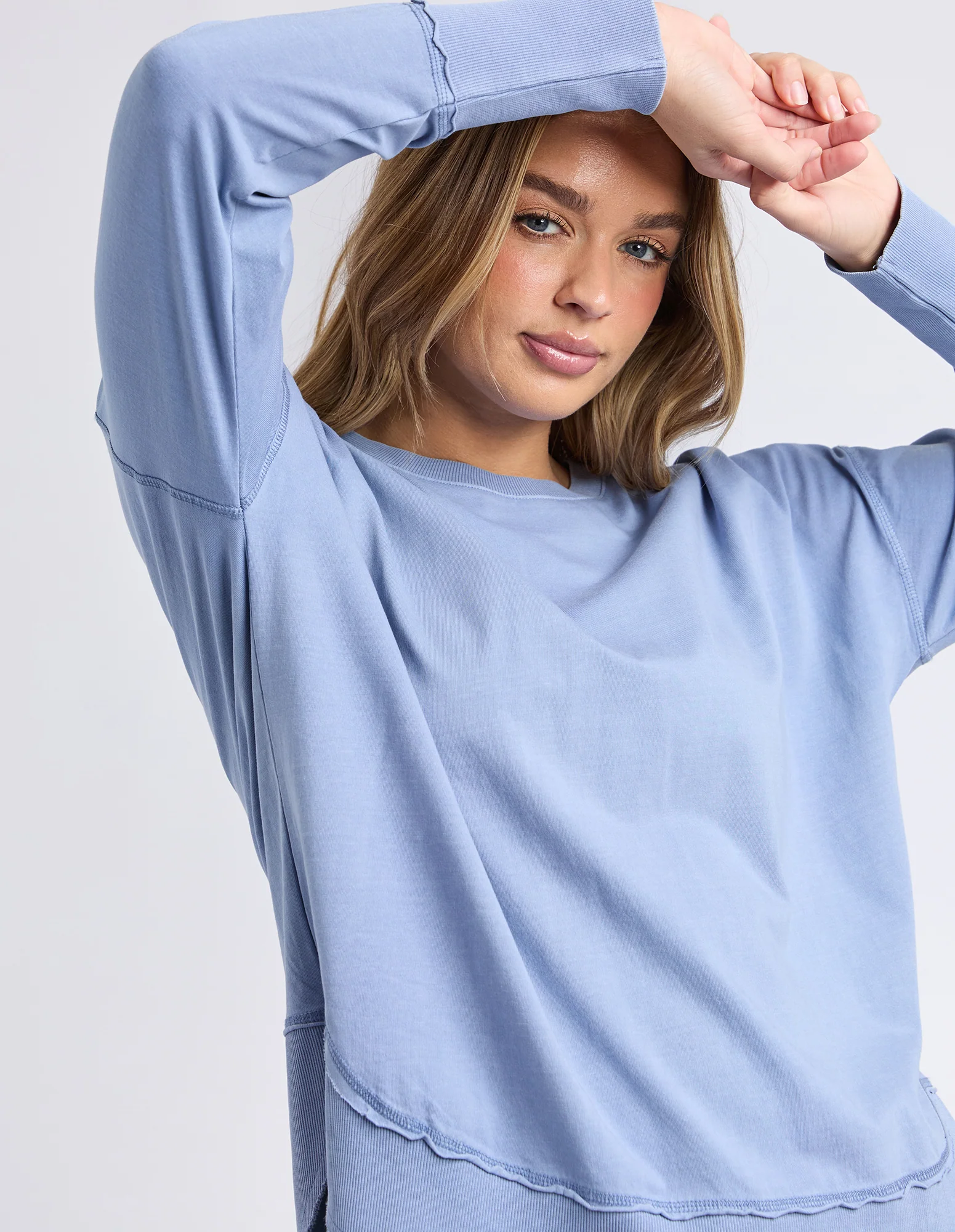 Farrah Long Sleeve Country Blue - Image 5