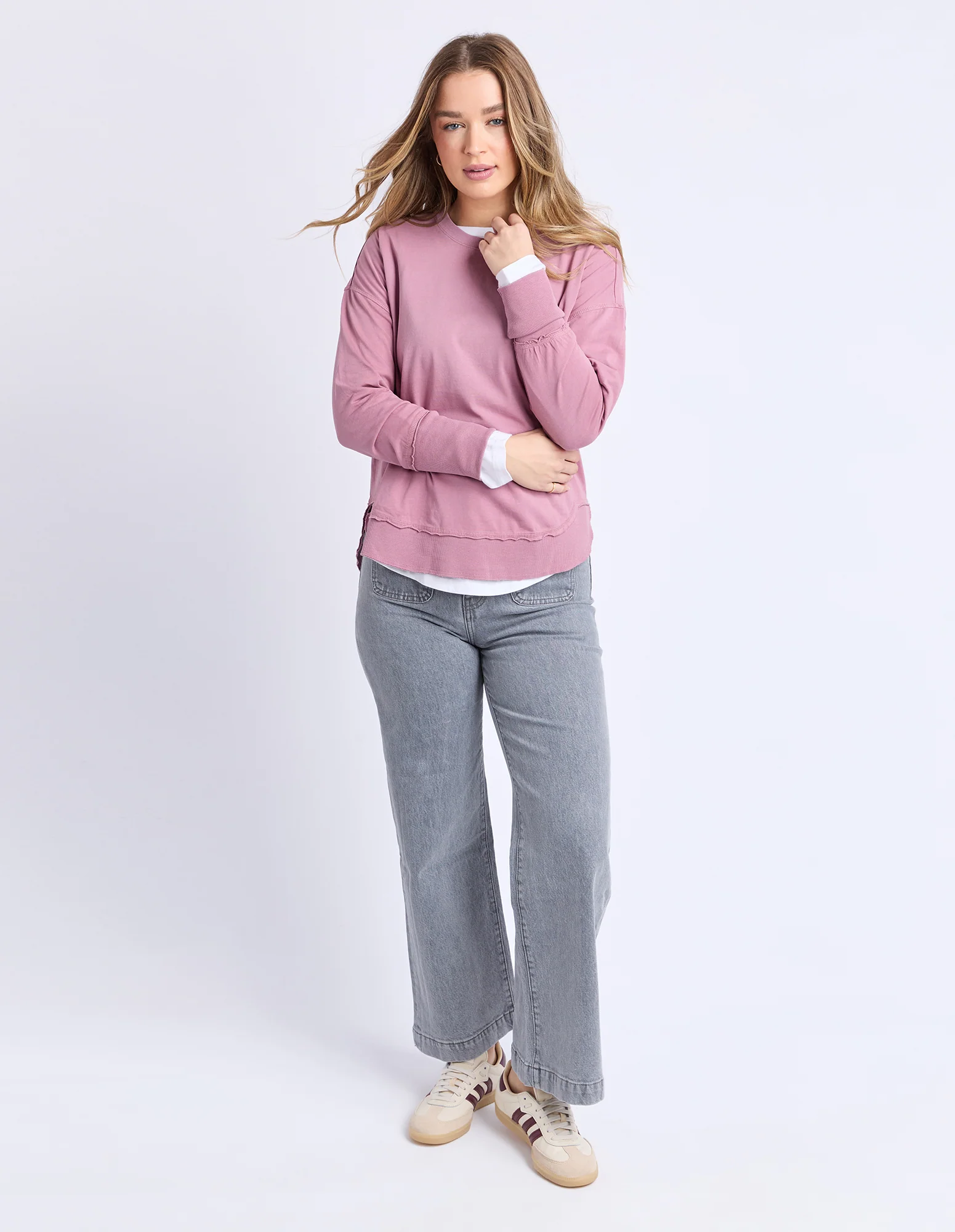 Farrah Long Sleeve Dusty Rose - Image 2