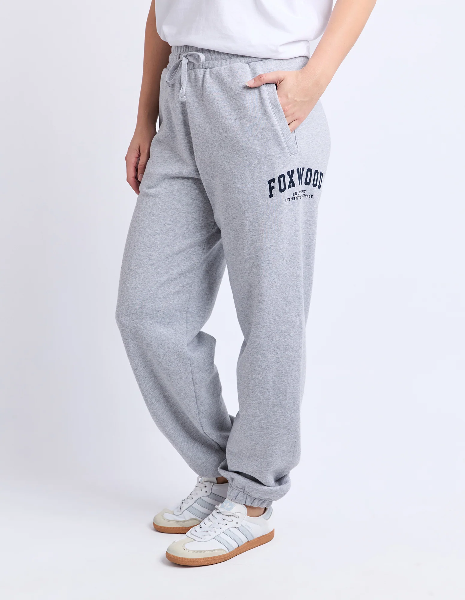 Intention Trackpant Grey Marle/Navy - Image 5