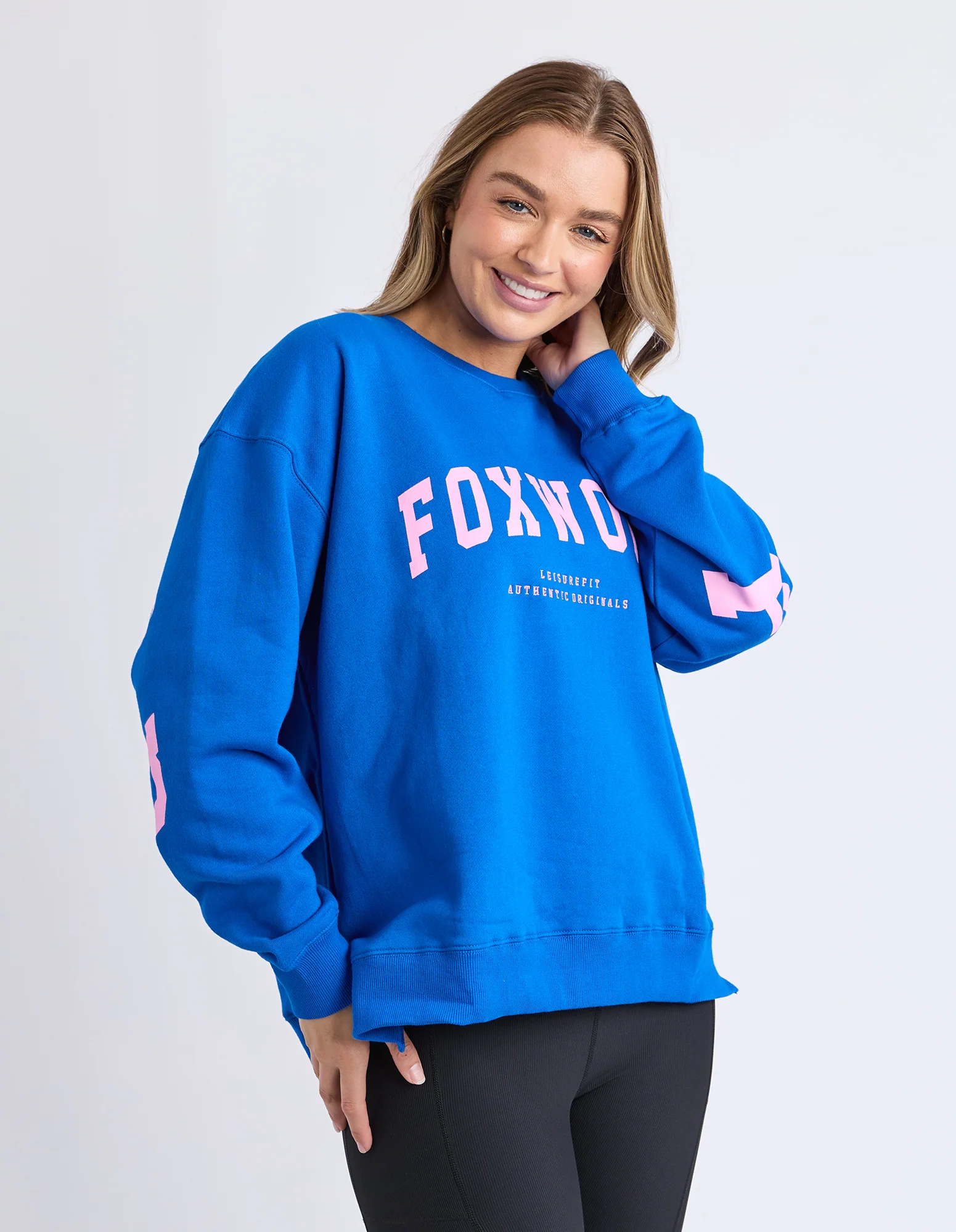 Interval Crew Cobalt & Neon Pink - Image 4
