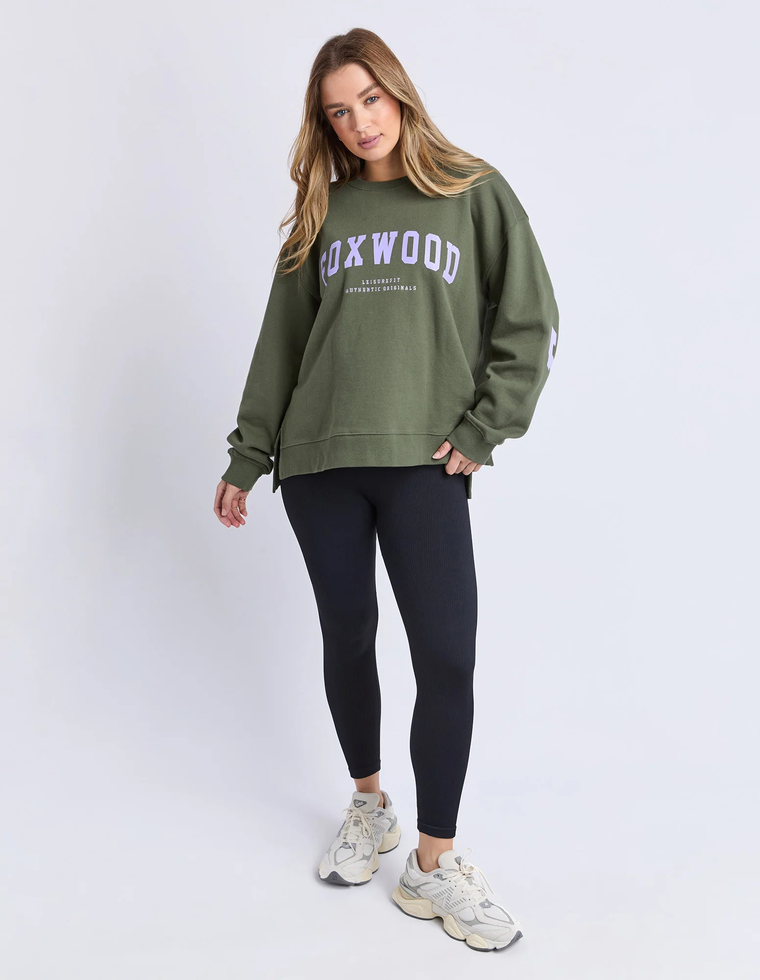 Interval Crew Khaki With Lilac - Image 3