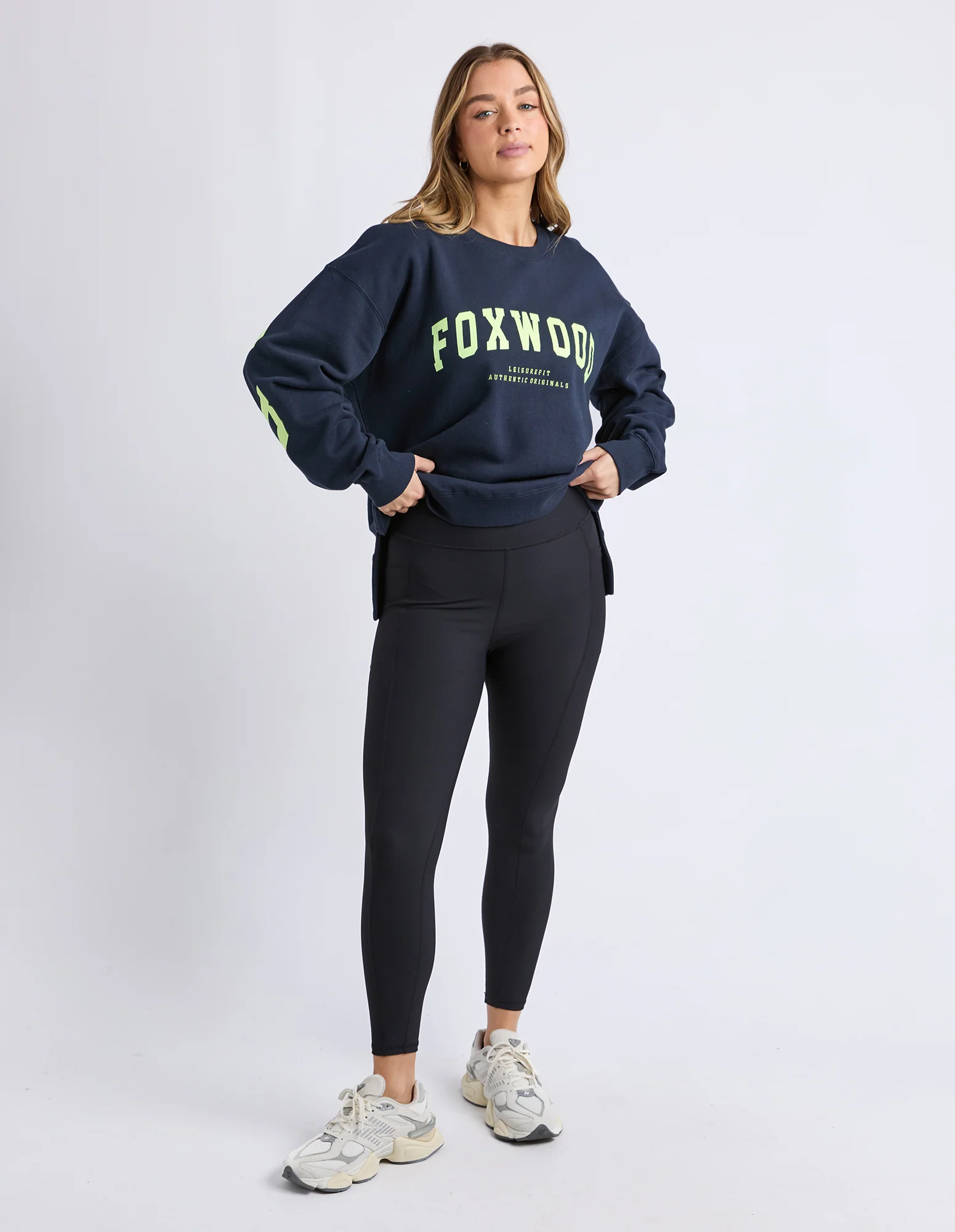 Interval Crew Navy / Neon Yellow - Image 2