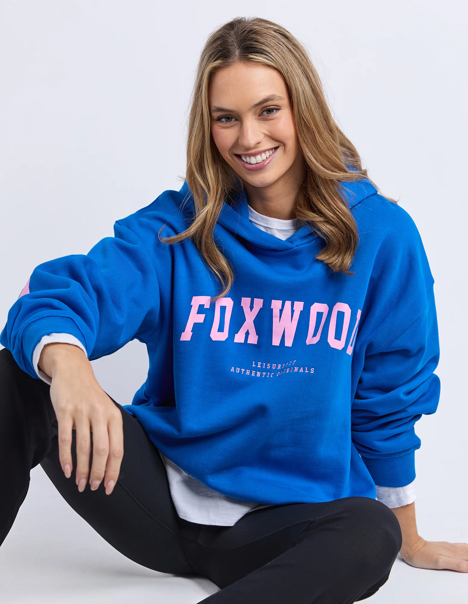 Interval Hoodie Cobalt/Neon Pink