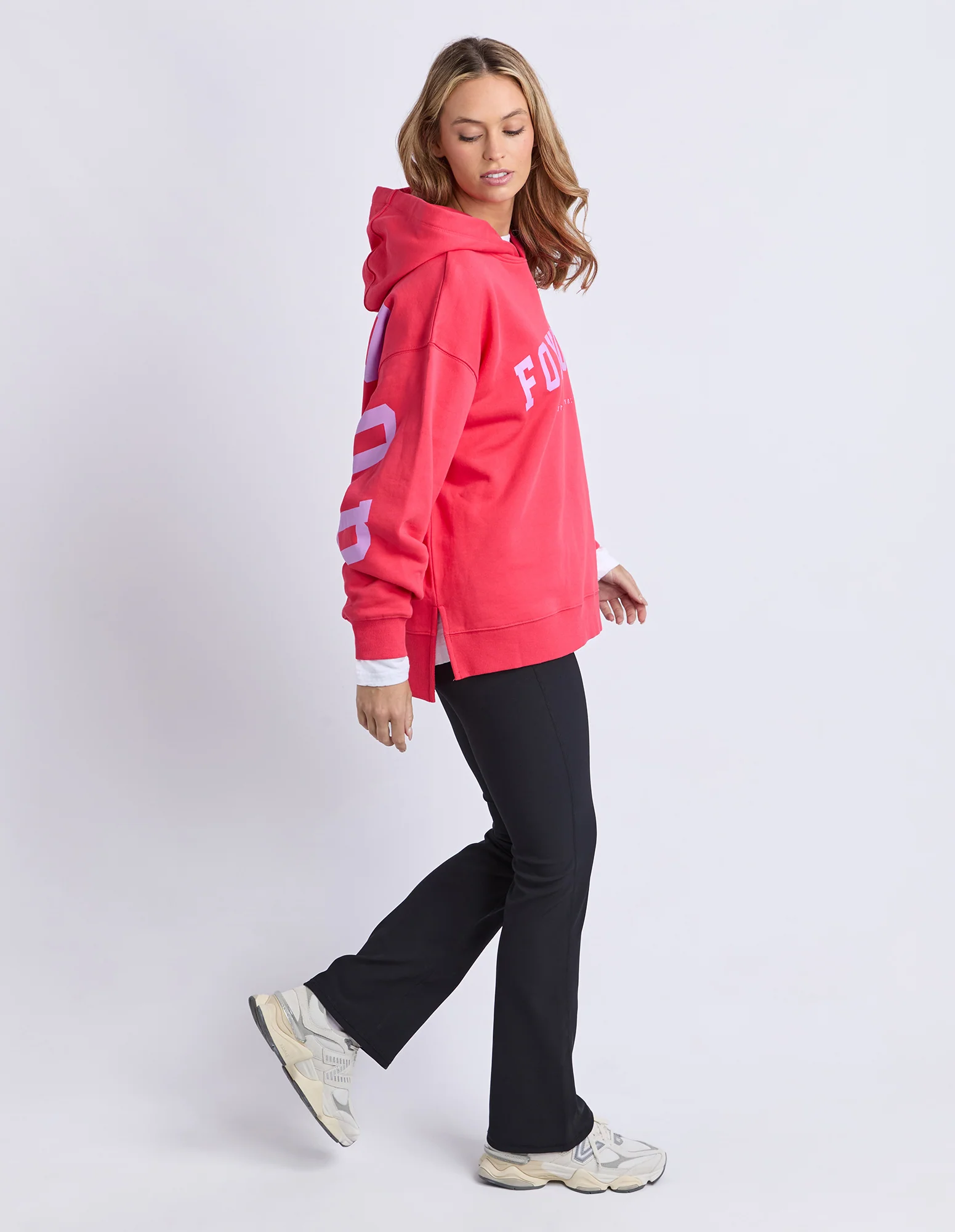 Interval Hoodie Raspberry/Neon Lilac - Image 6
