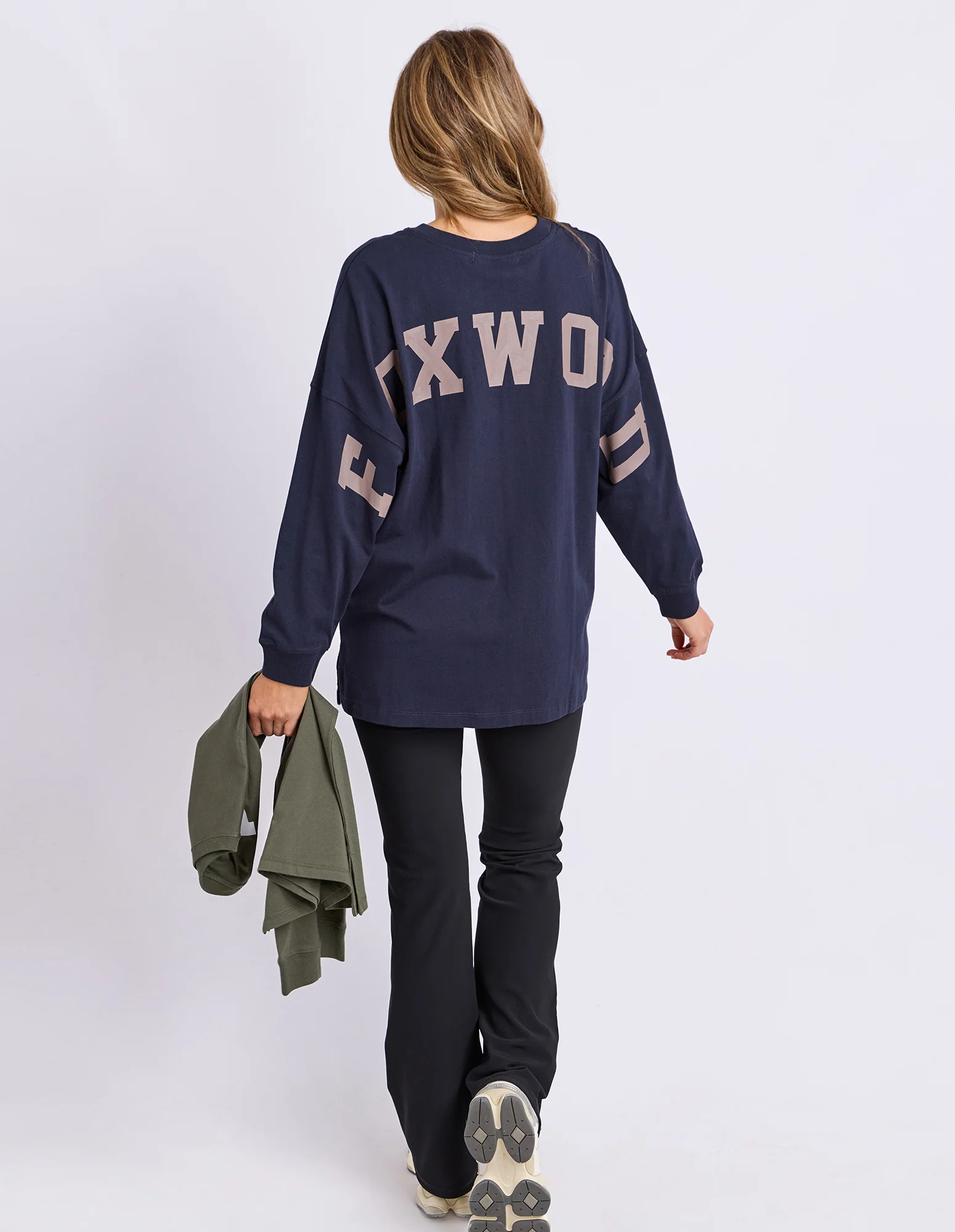 Interval Long Sleeve Navy With Brown - Image 3