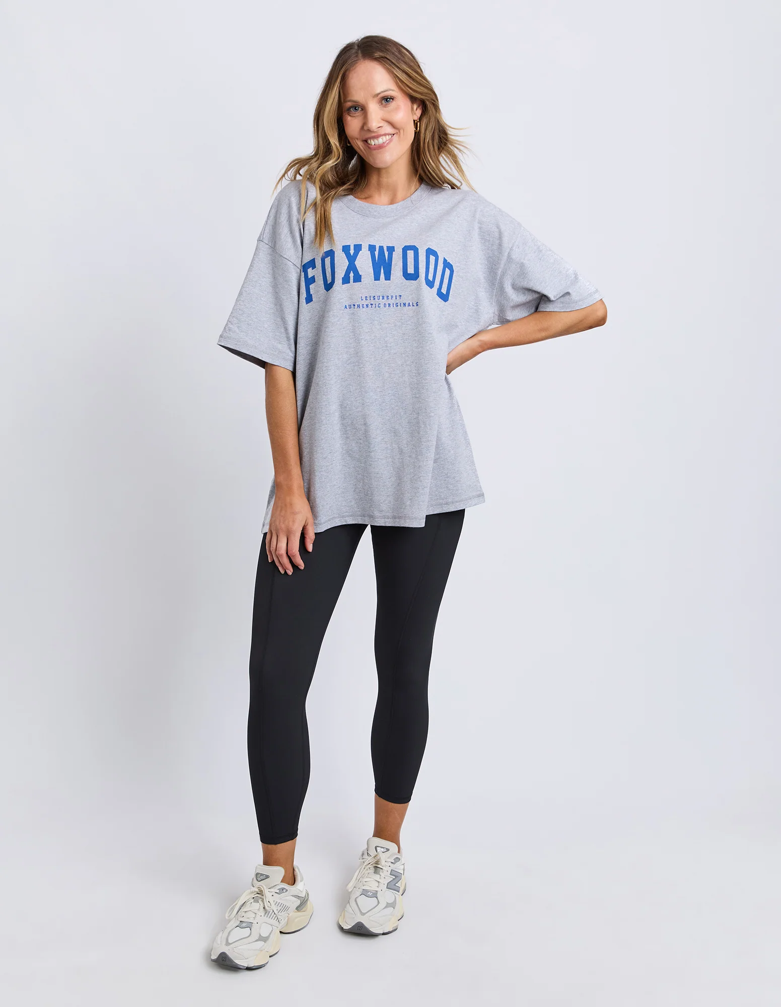 Interval Tee Grey Marle/Blue - Image 3