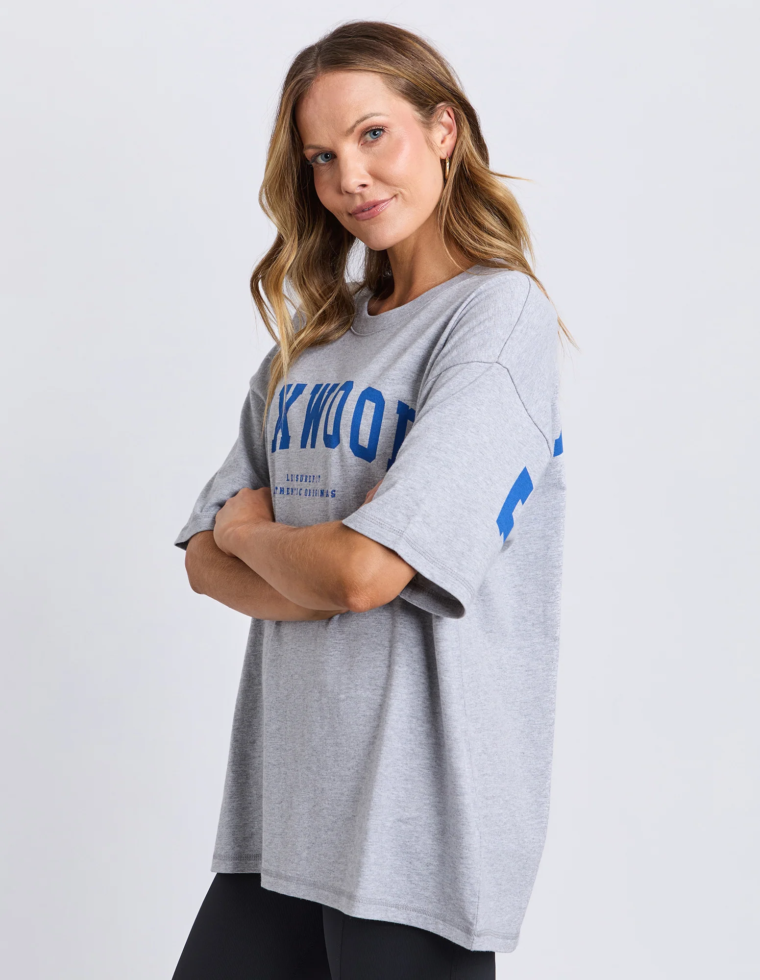 Interval Tee Grey Marle/Blue - Image 5