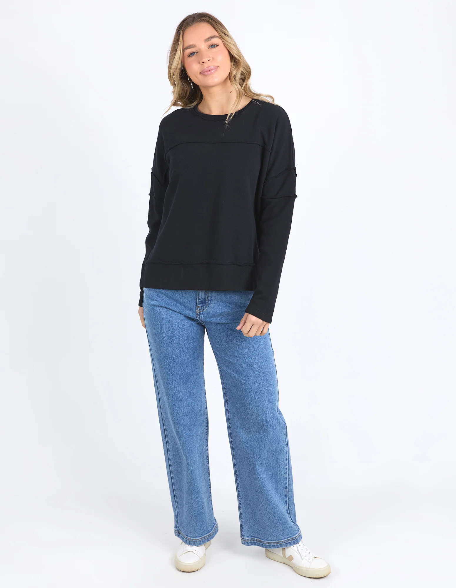 Jayne Throw On Fleece Black - Image 2