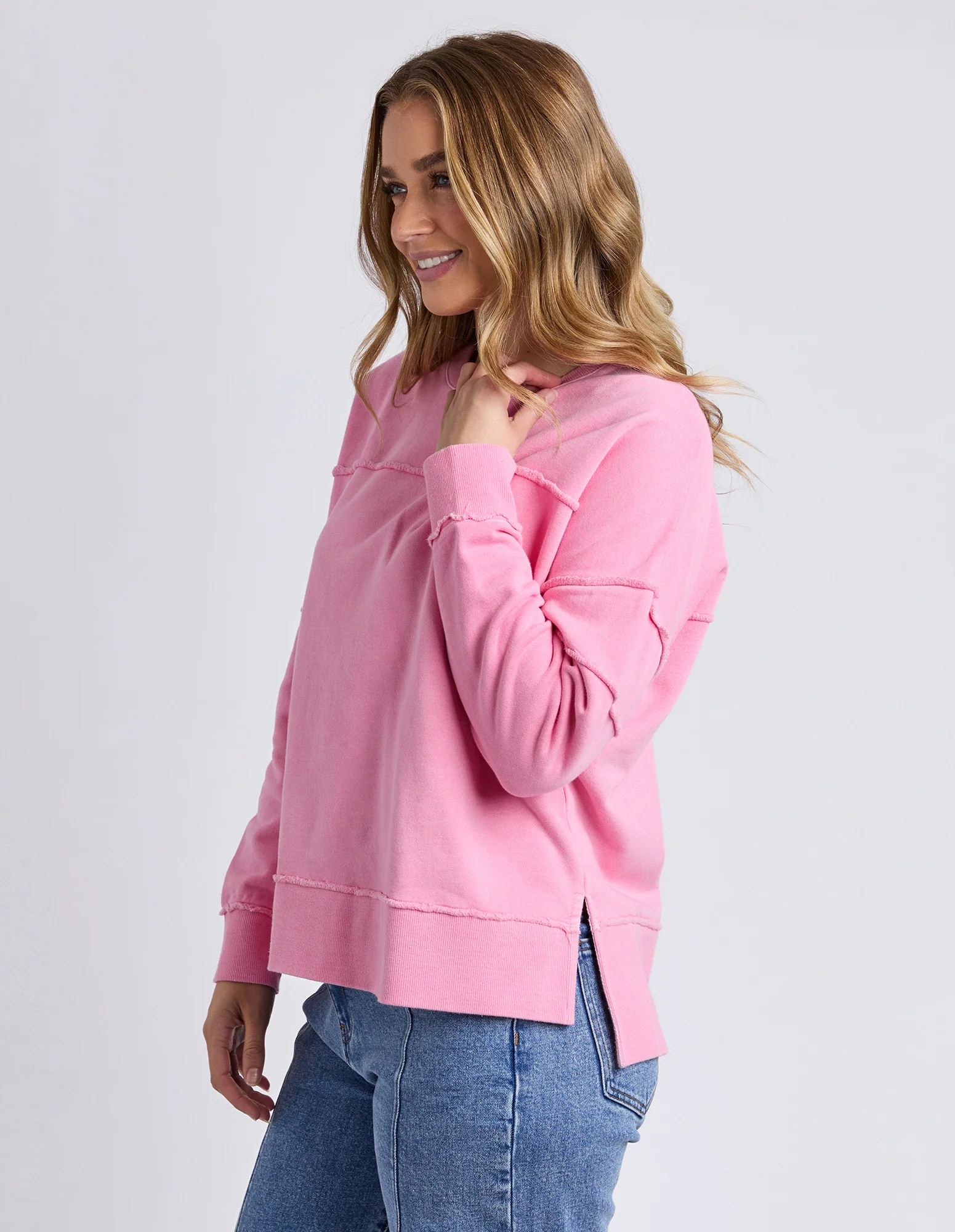 Jayne Throw On Fleece Sea Pink - Image 4