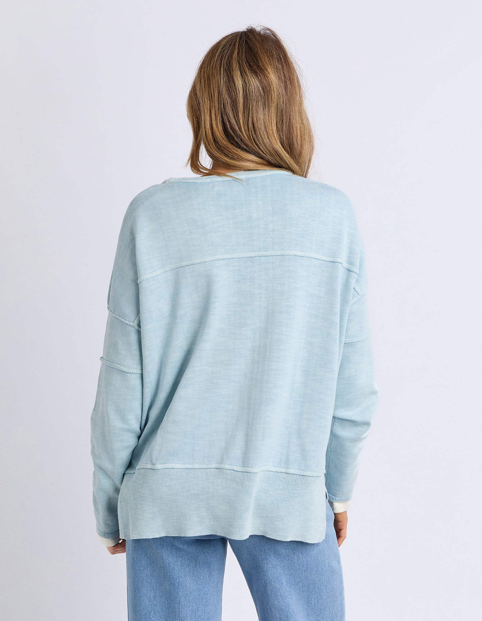 Jayne Throw On Knit Ice Blue - Image 4