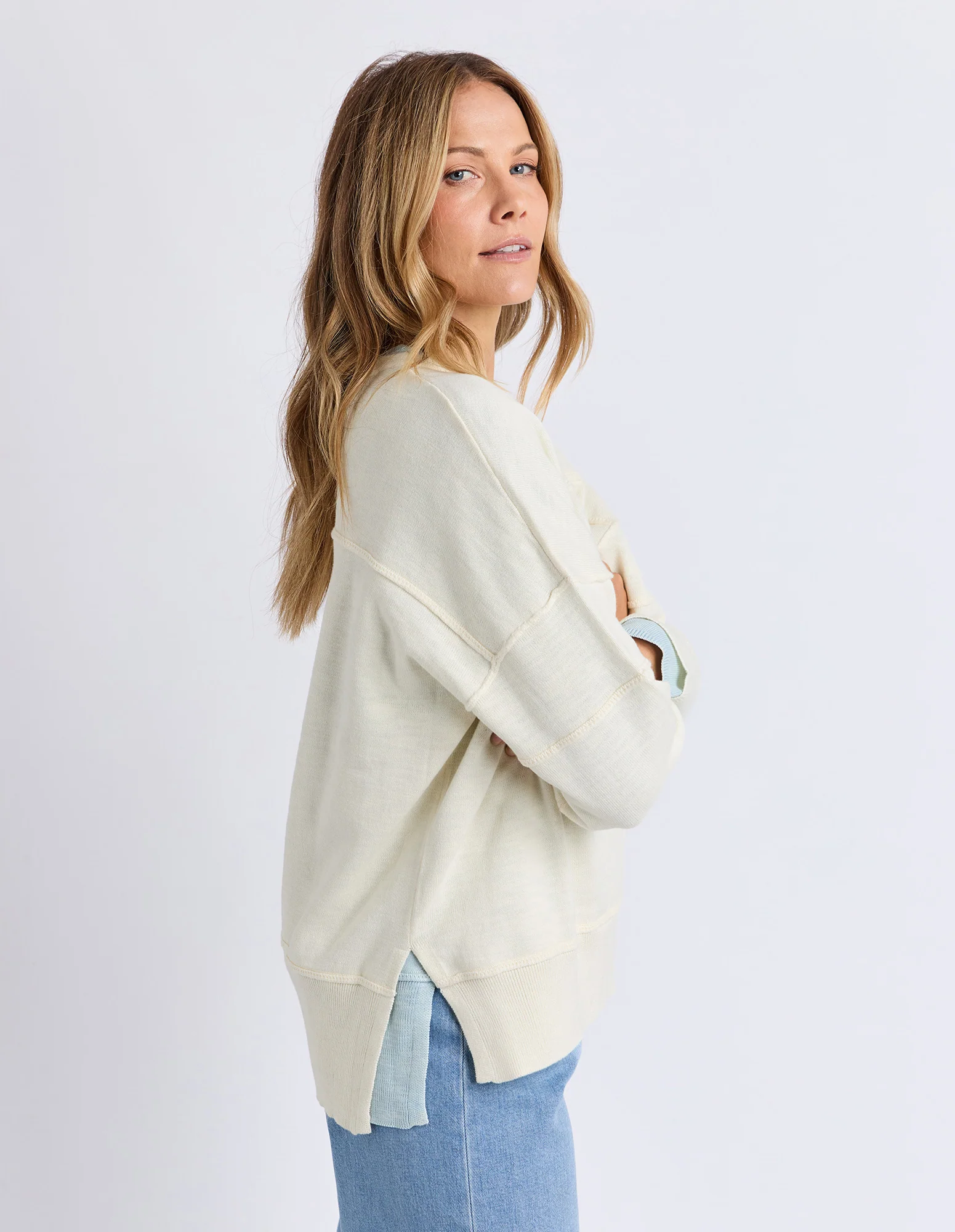 Jayne Throw On Knit Vintage White - Image 6