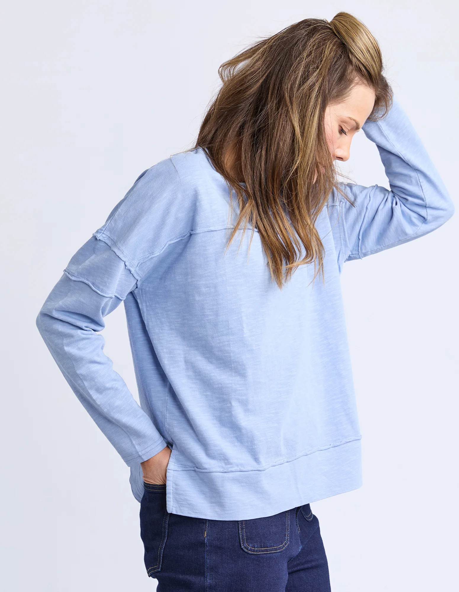 Jayne Throw On Top Light Blue - Image 4