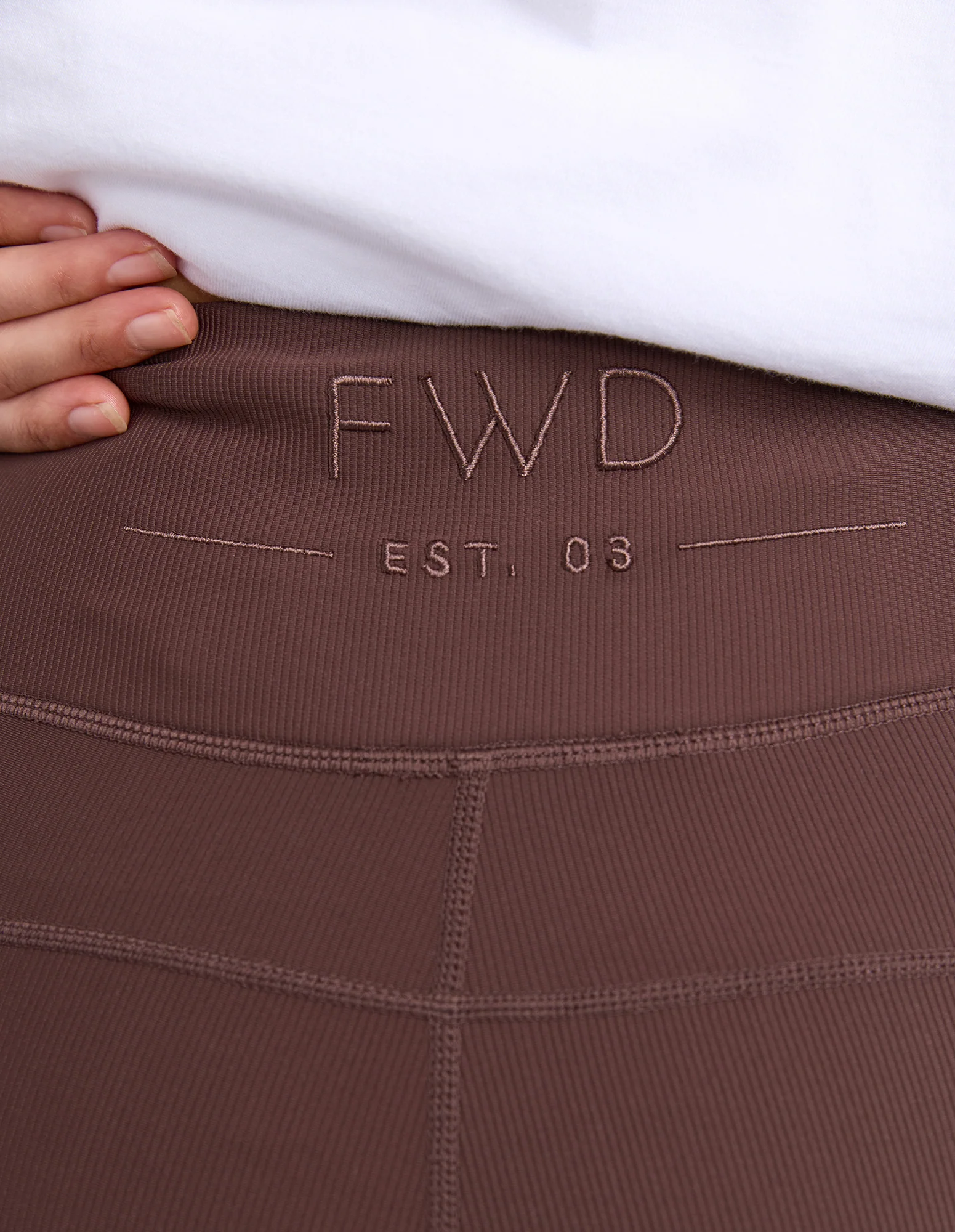 Luxe Rib Legging Coffee Bean - Image 6