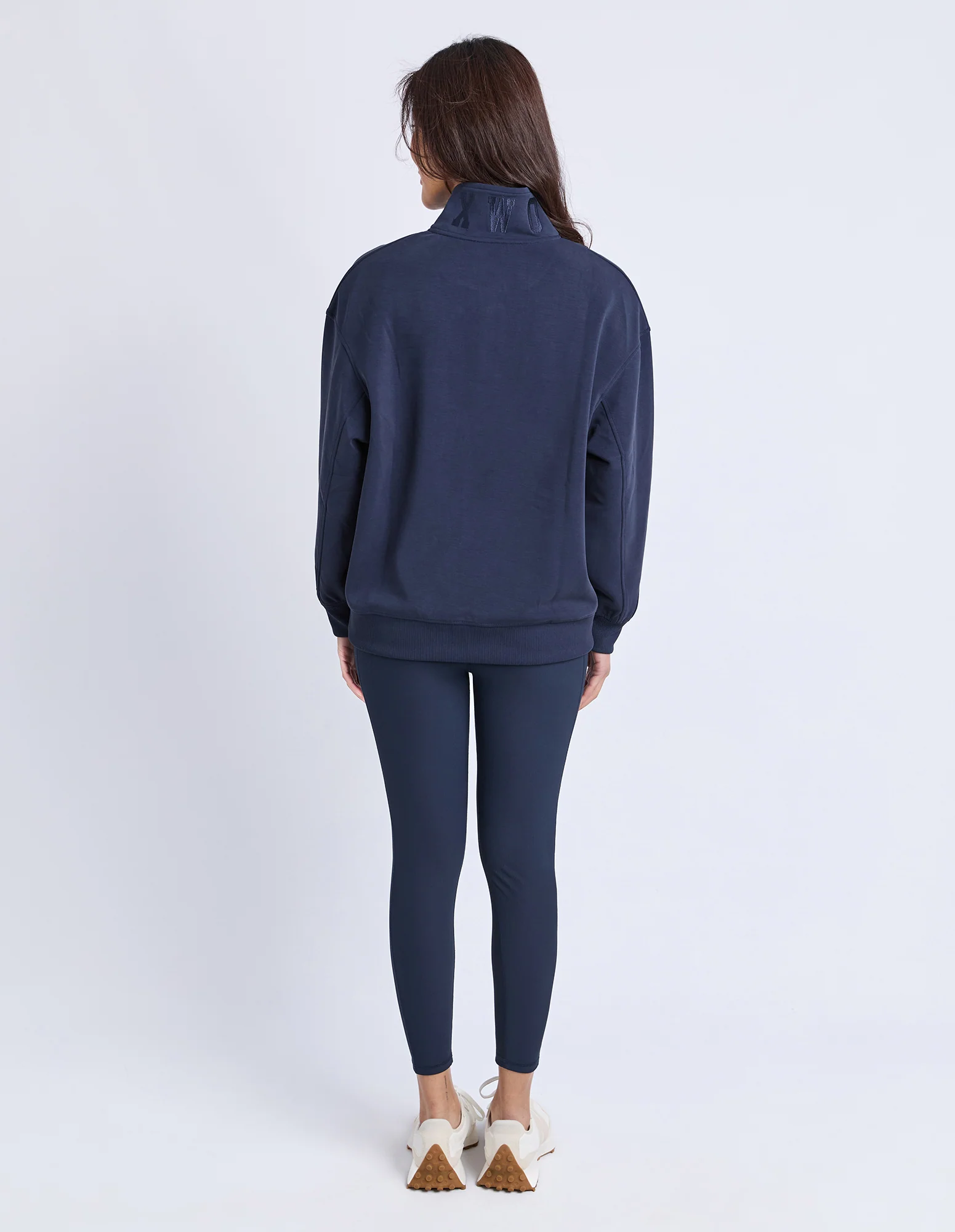 Luxe Zip Crew Navy - Image 3