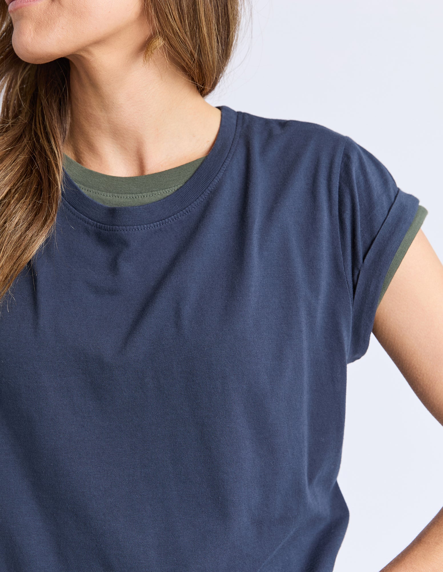 Manly Tee Navy - Image 5