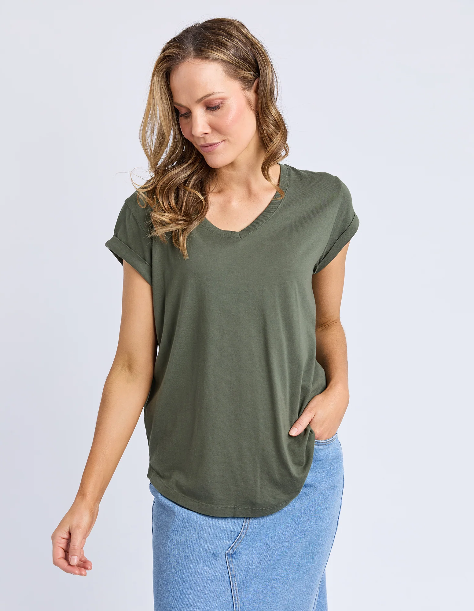 Manly Vee Tee Khaki