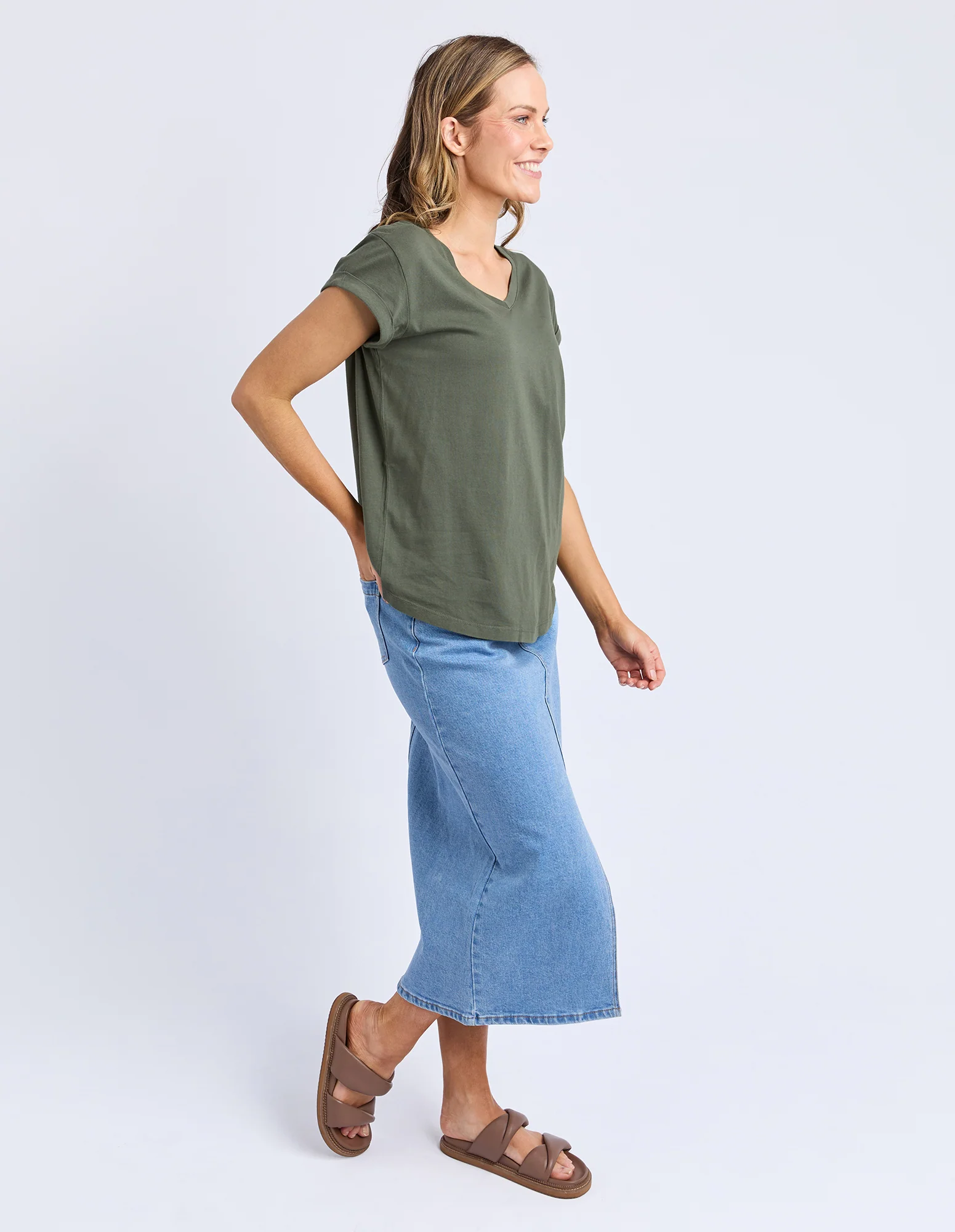 Manly Vee Tee Khaki - Image 6
