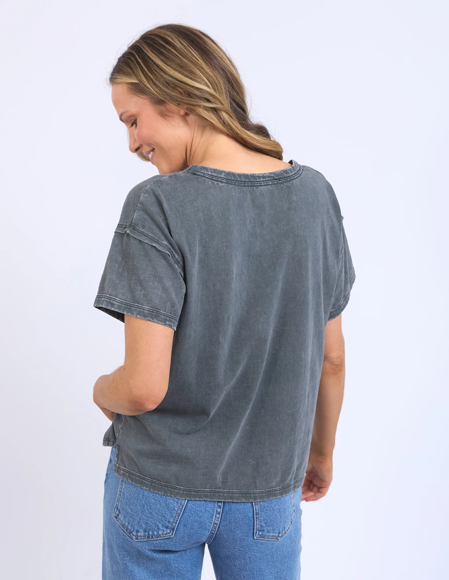 Marley Tee Washed Black - Image 3