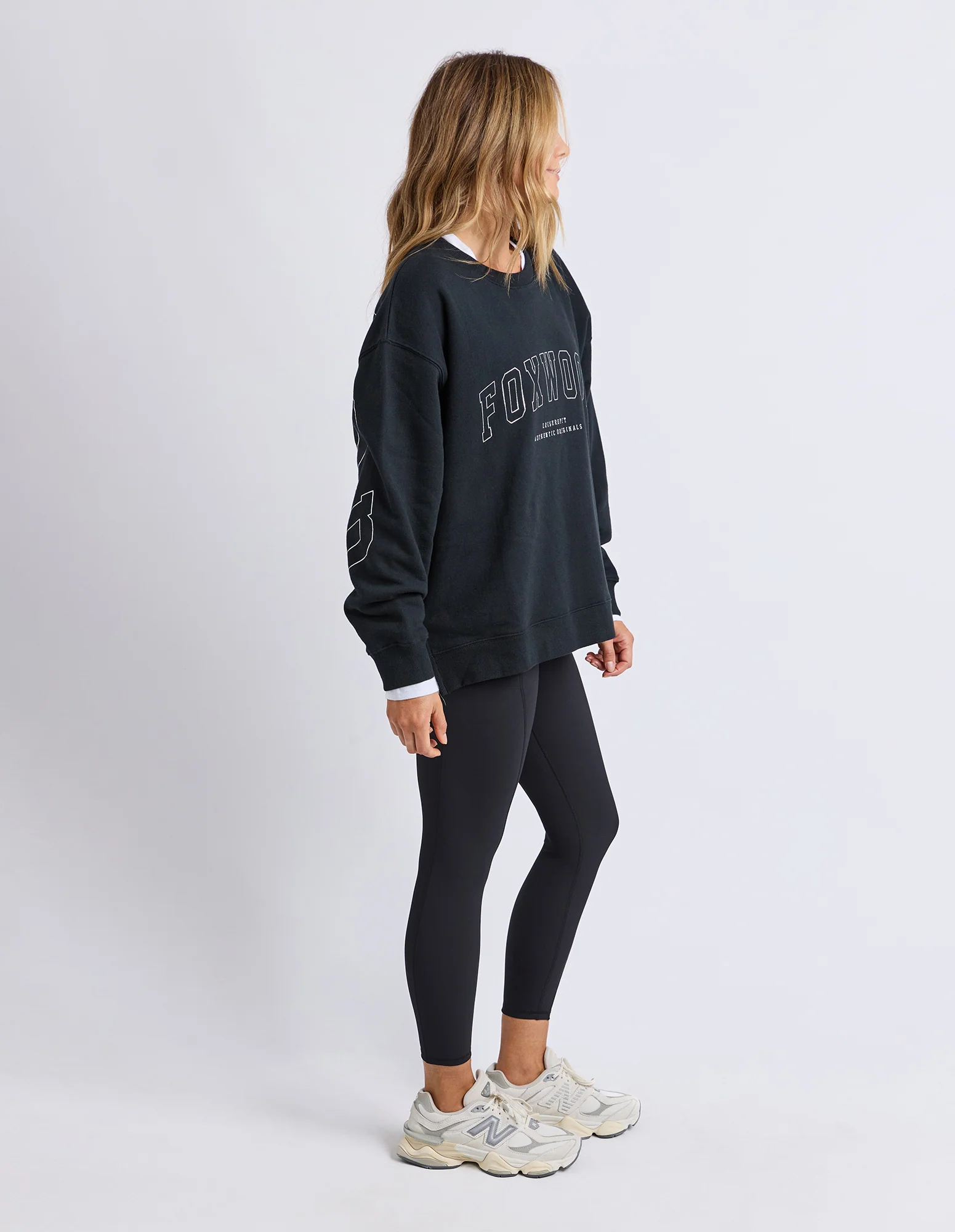 Metallic Interval Crew Black With Silver - Image 6