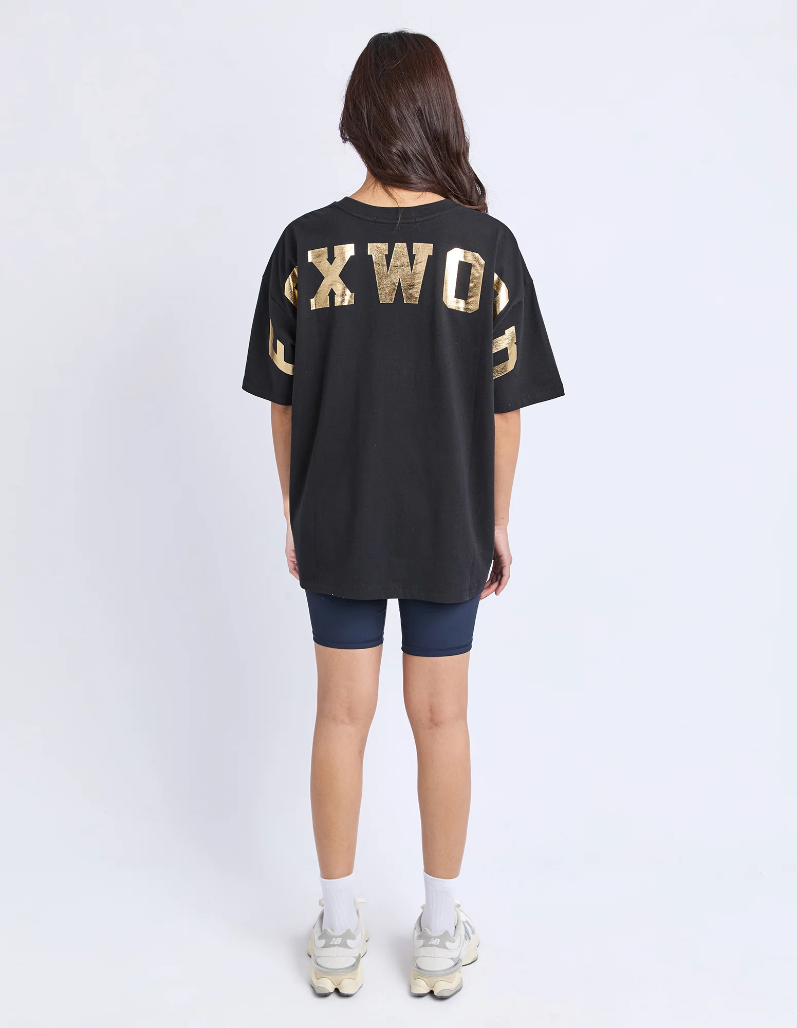 Metallic Interval Tee Black With Gold - Image 3