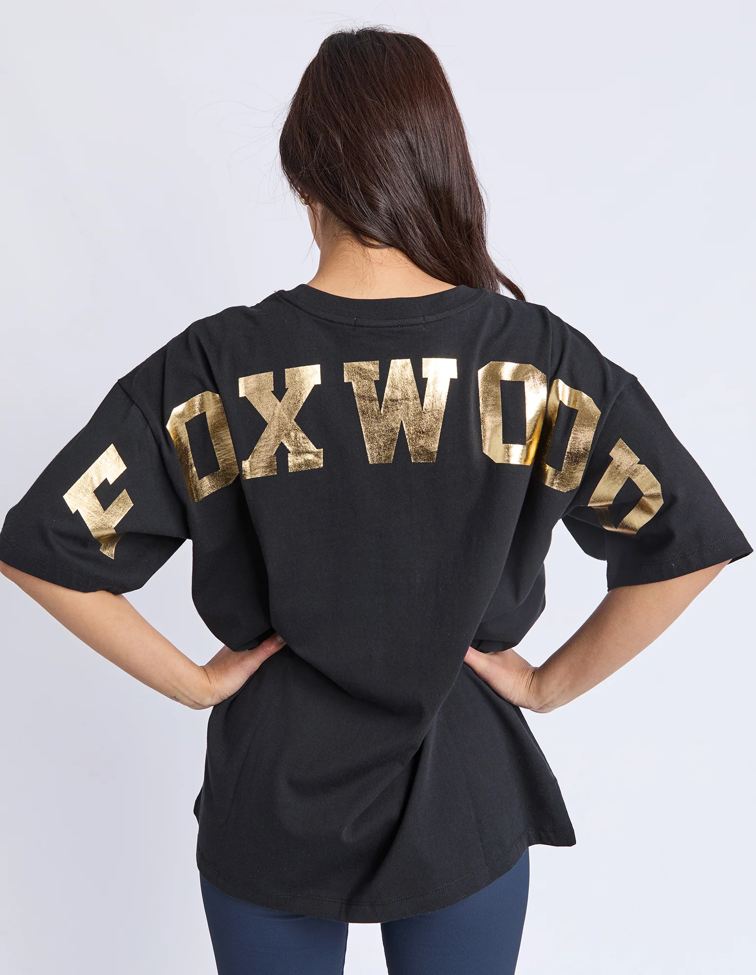 Metallic Interval Tee Black With Gold - Image 5