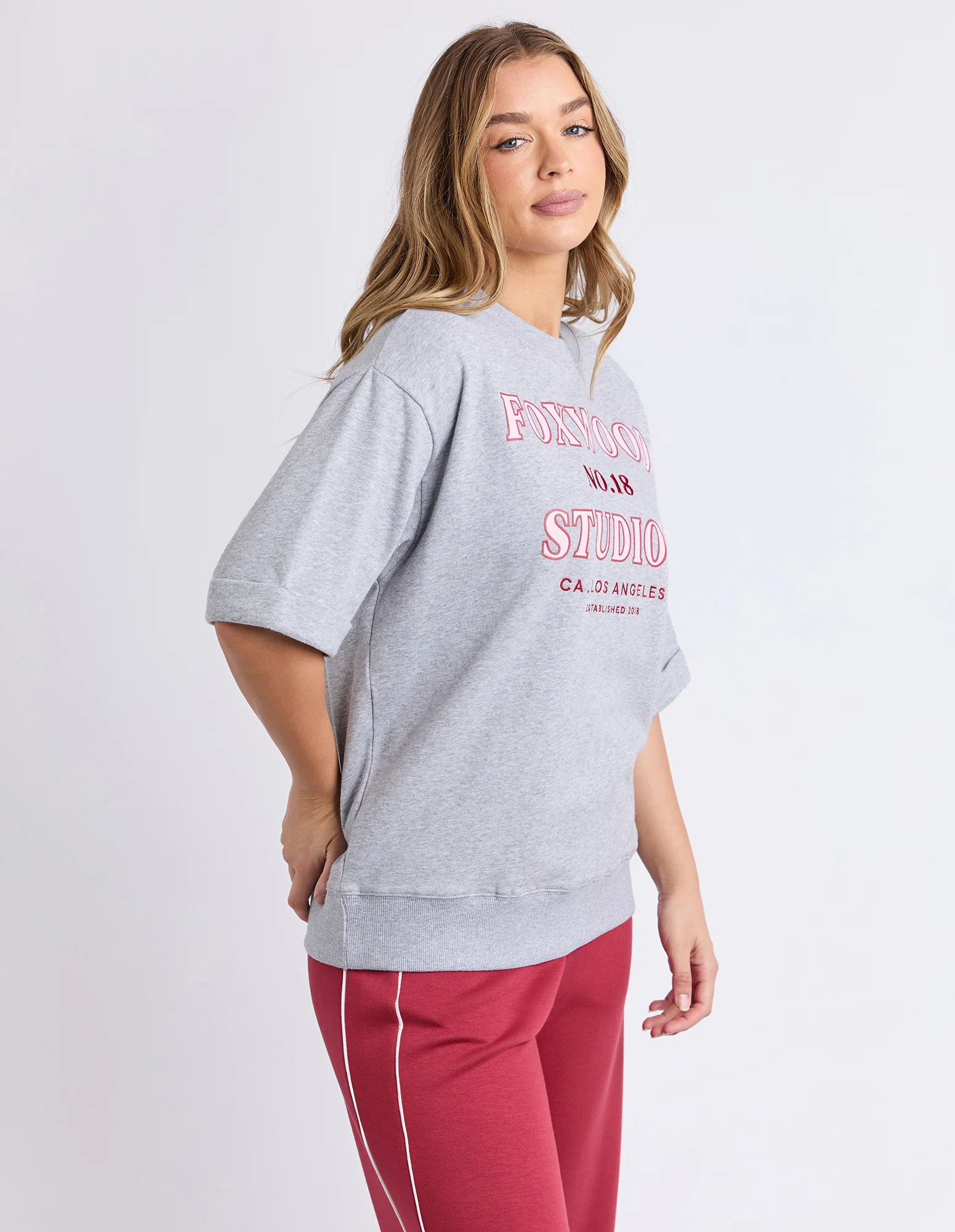 Original Short Sleeve Fleece Grey Marle - Image 5
