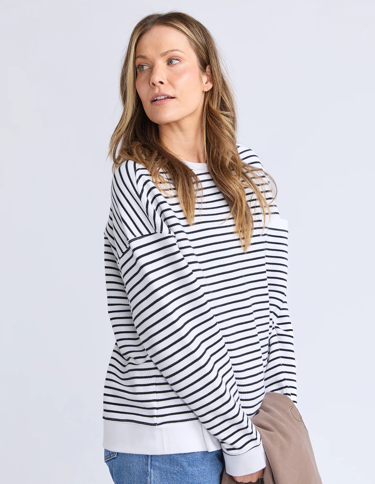 Original Stripe Crew White & Black - Image 4