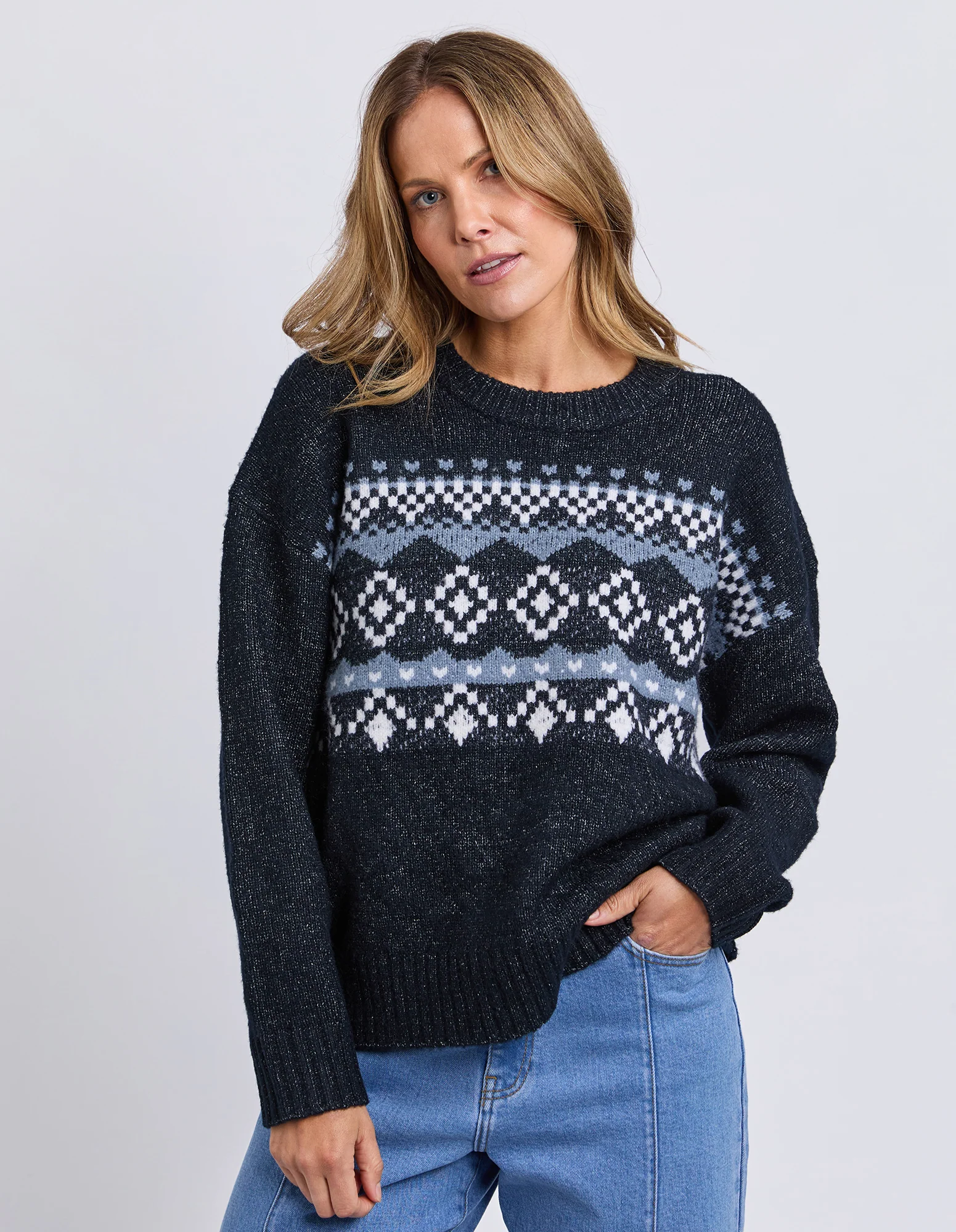 Panorama Knit Dark Sapphire - Image 2
