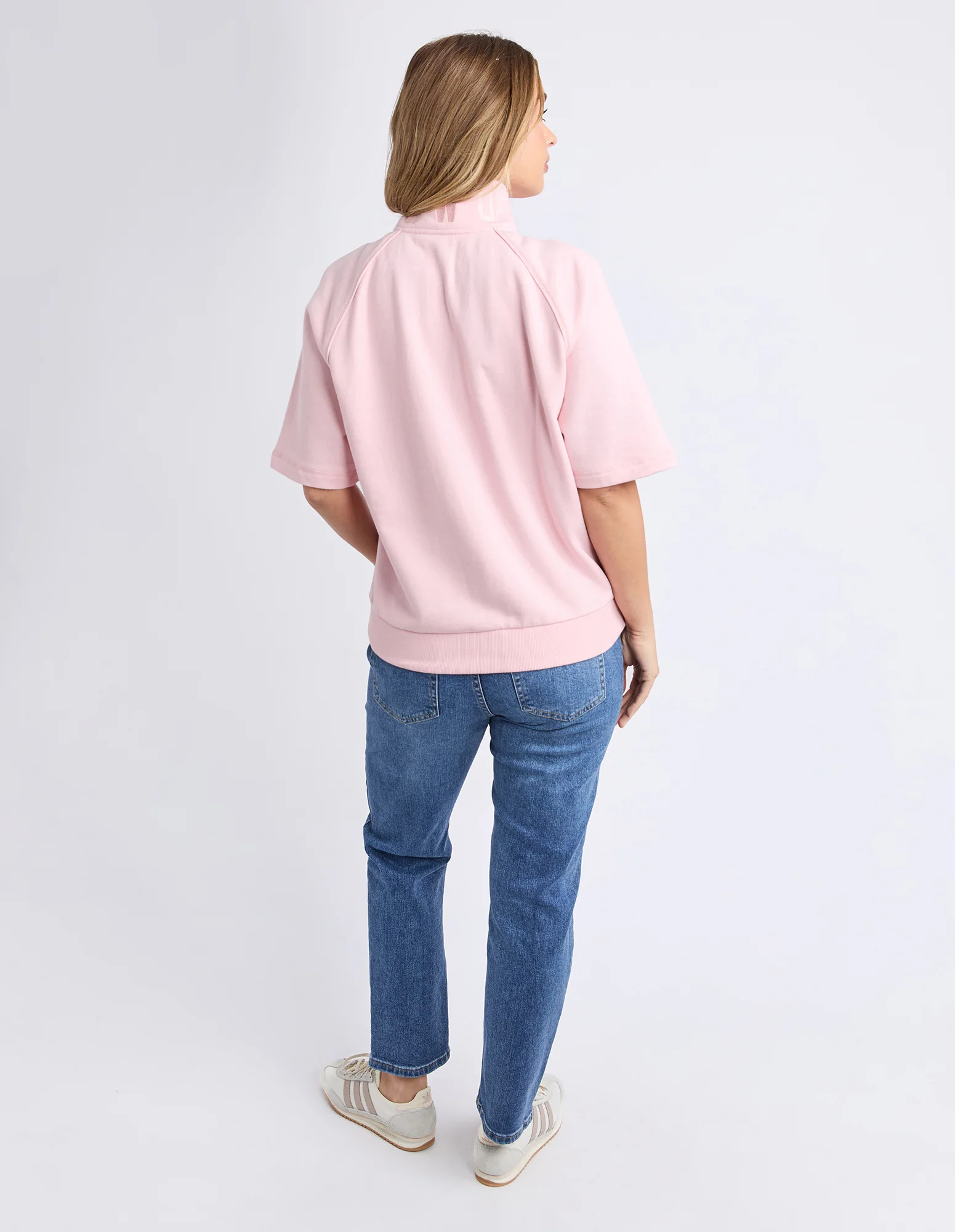 Piped Crew Solid Pale Pink - Image 4