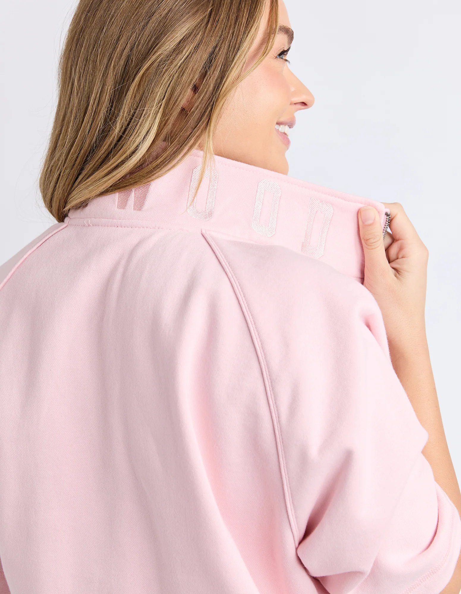 Piped Crew Solid Pale Pink - Image 6