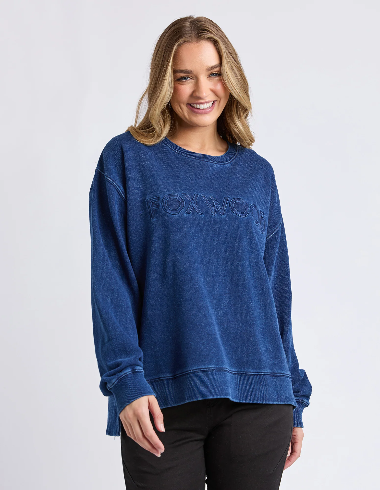 Remedy Oversized Crew Indigo