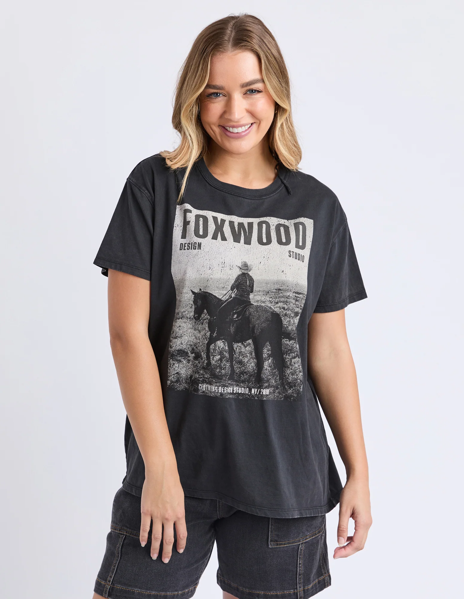 Rodeo Tee Washed Black - Image 5
