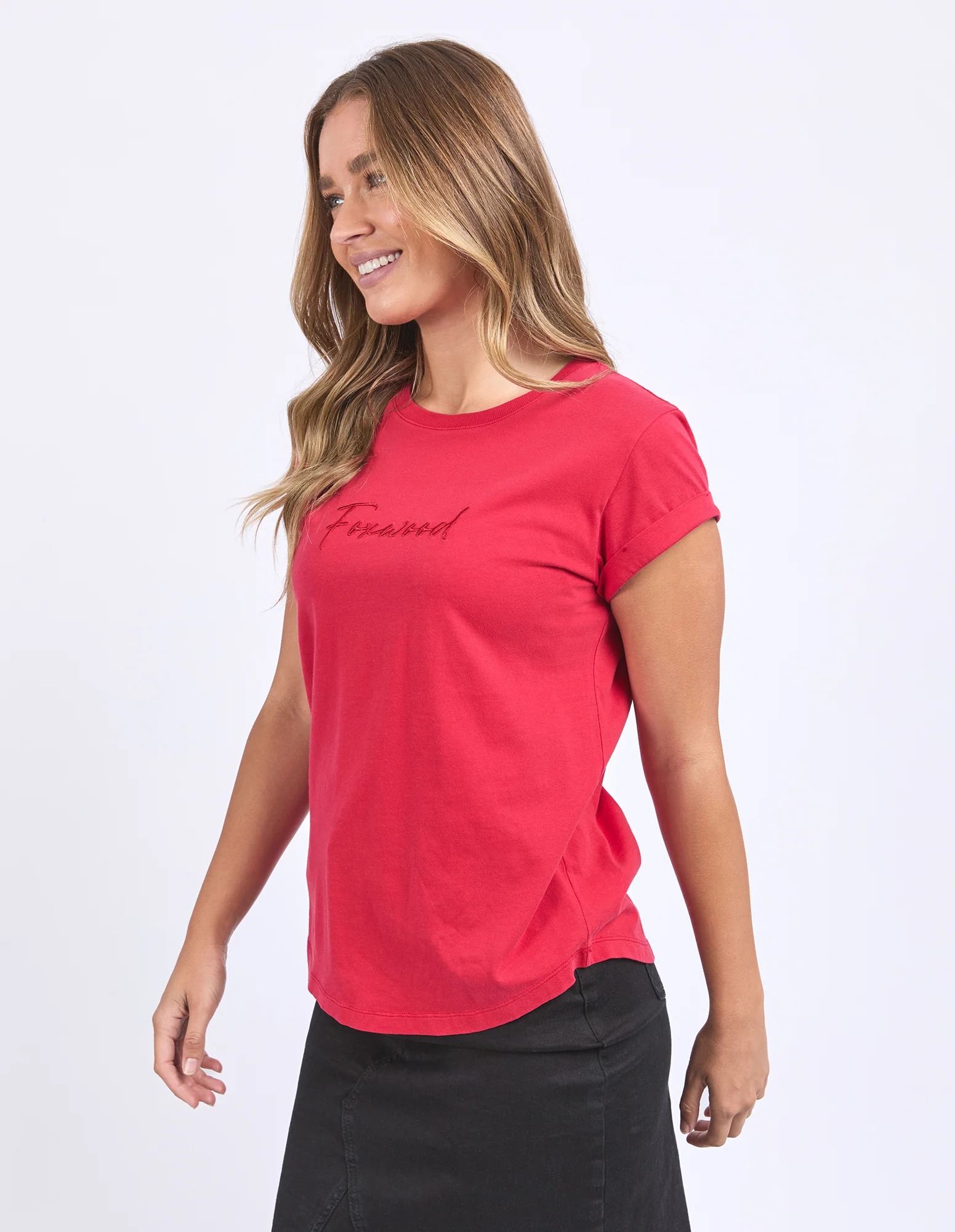 Signature Tee Crimson - Image 4