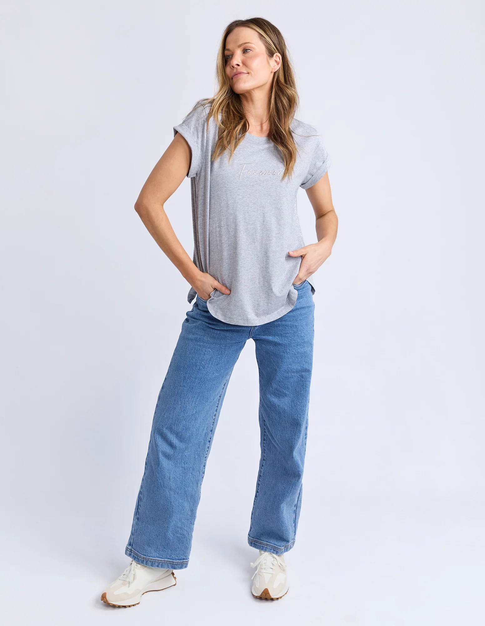 Signature Tee Grey Marle - Image 2